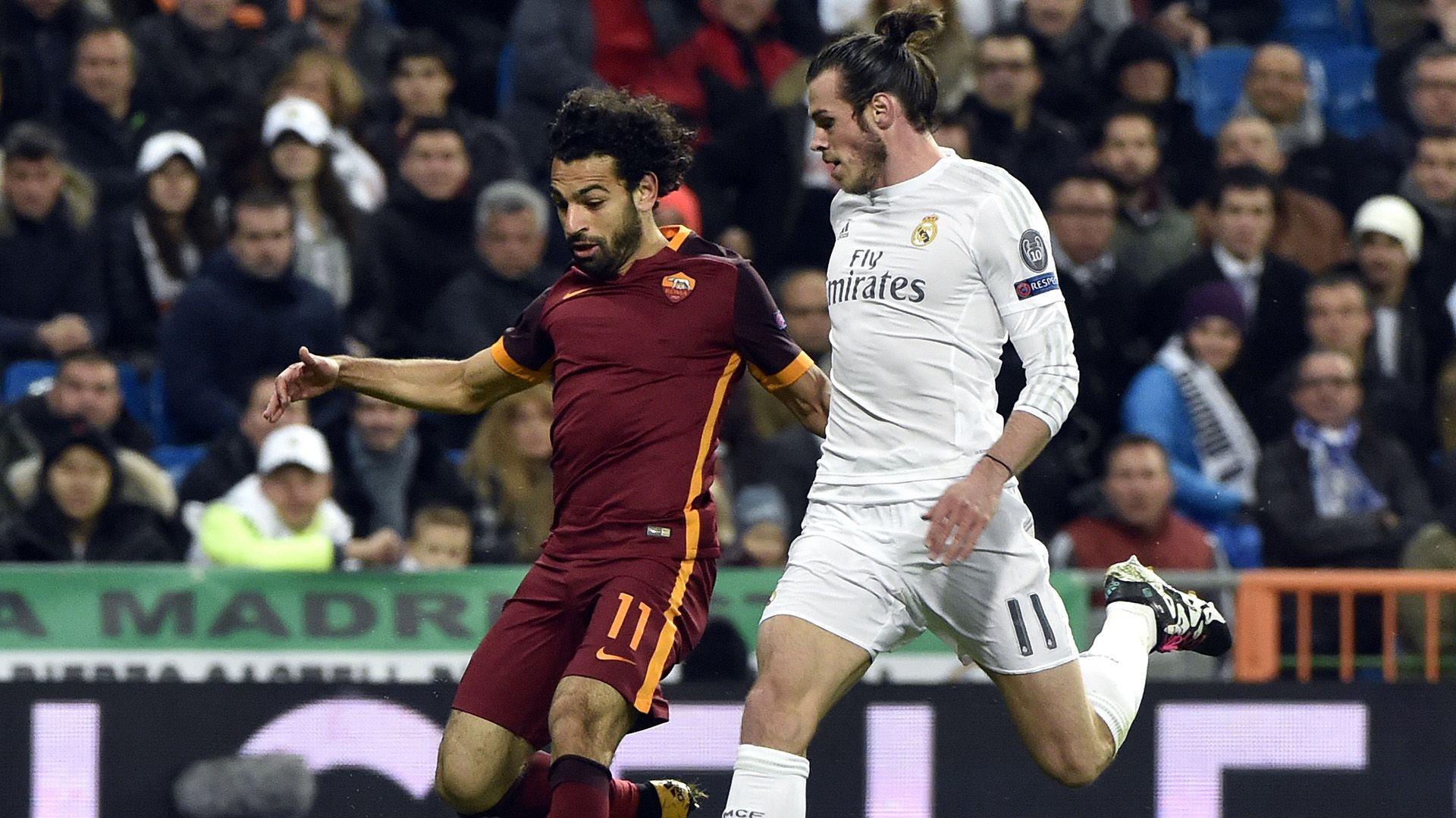 Mohamed Salah Gareth Bale Real MAdrid Roma 03082016