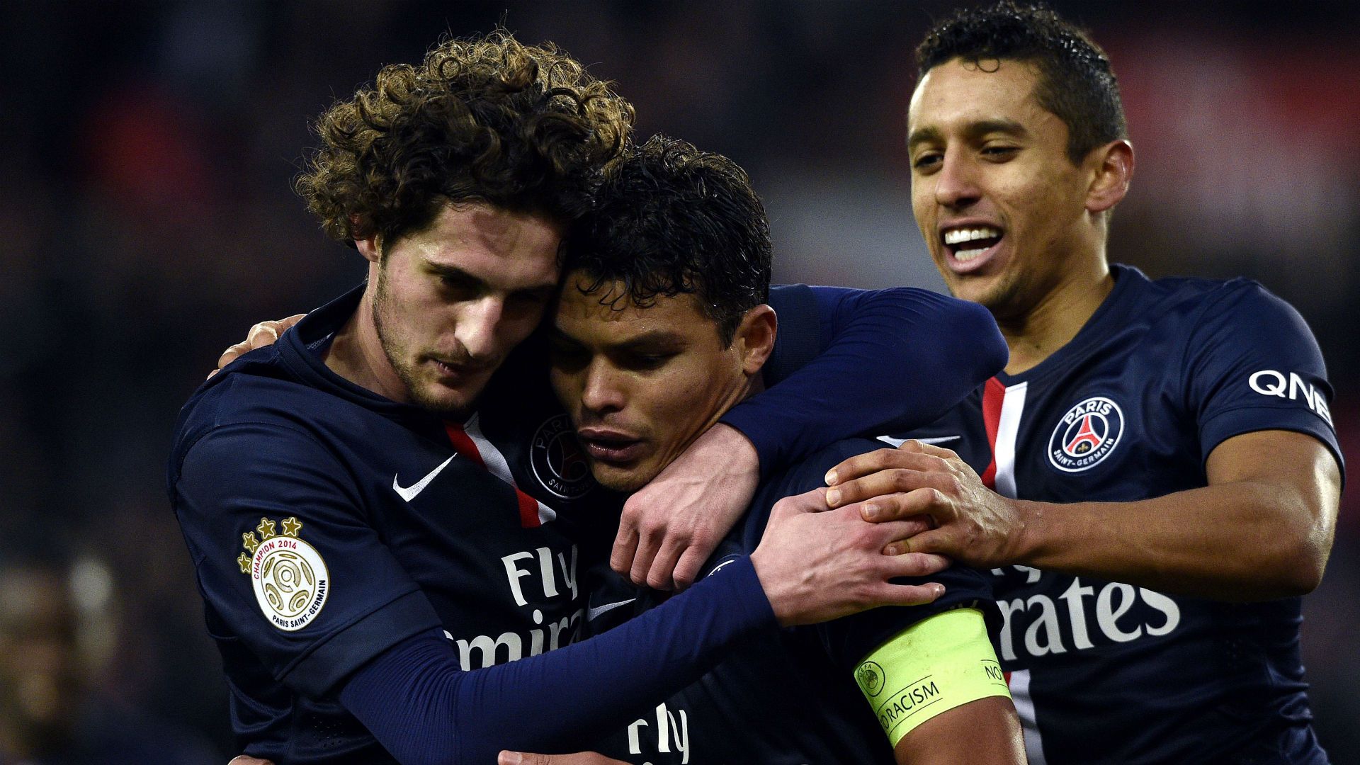Adrien Rabiot Thiago Silva Paris SG Toulouse Ligue 1 21022015