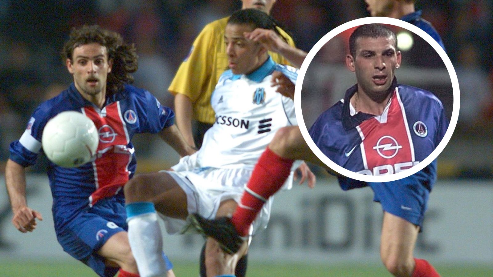 PSG OM 1999 Marco Simone Adriano Bruno Rodriguez