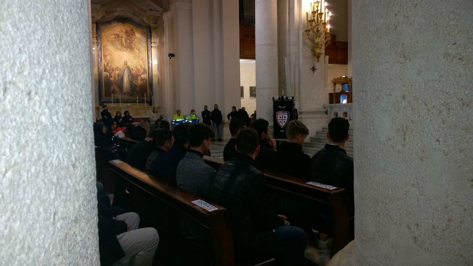 Messa Astori Cagliari