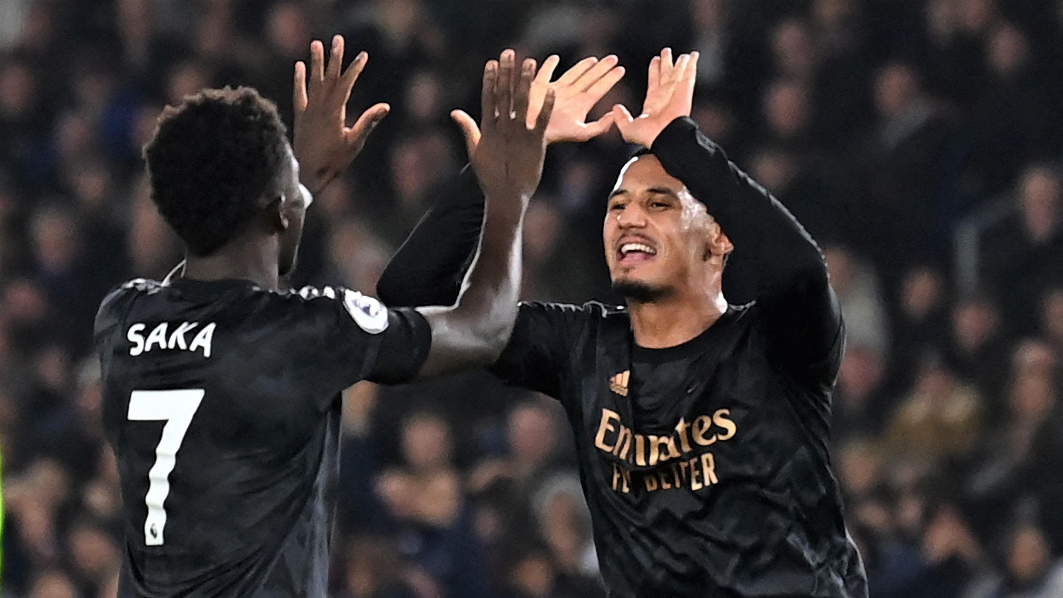 Bukayo Saka William Saliba Arsenal 2022-23 16:9