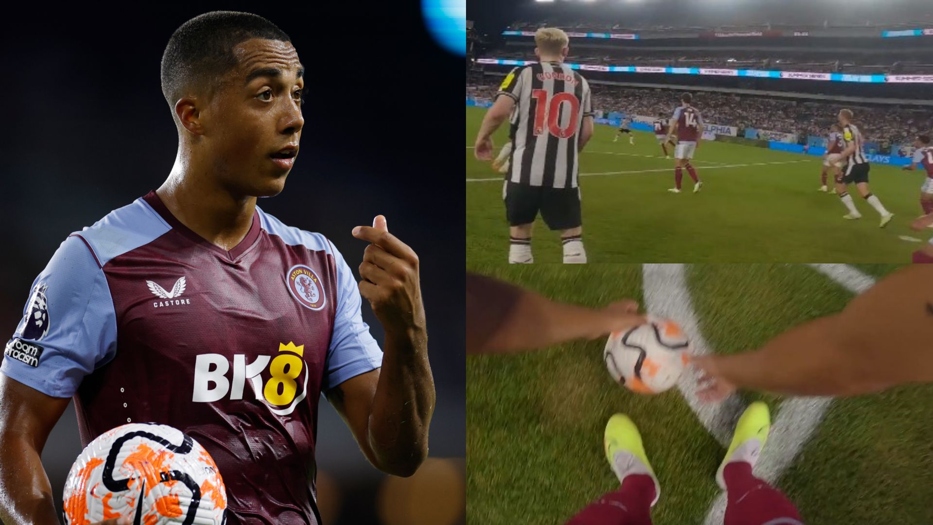 Youri Tielemans Aston Villa body cam