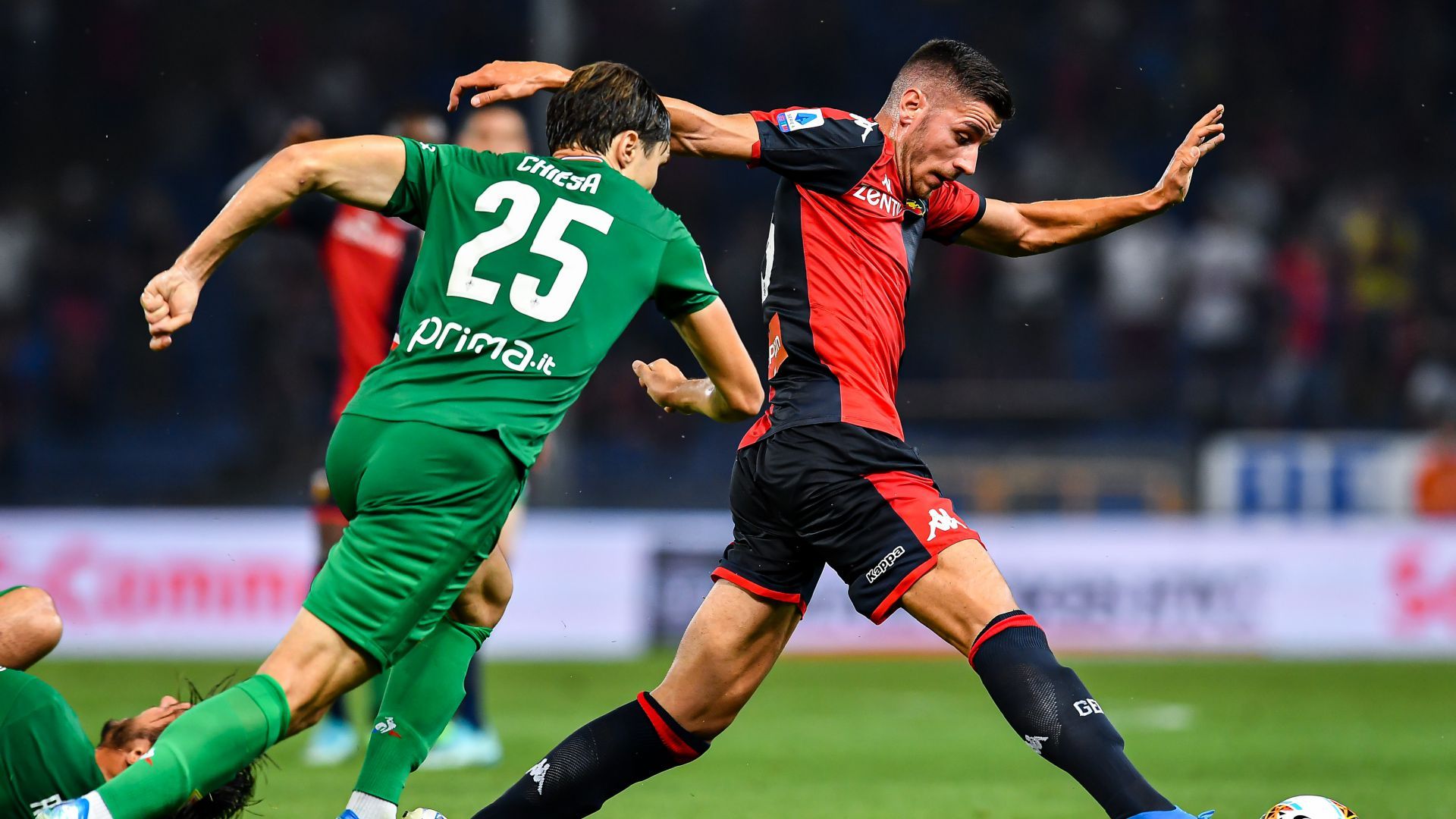 Paolo Ghiglione Federico Chiesa Genoa Fiorentina Serie A