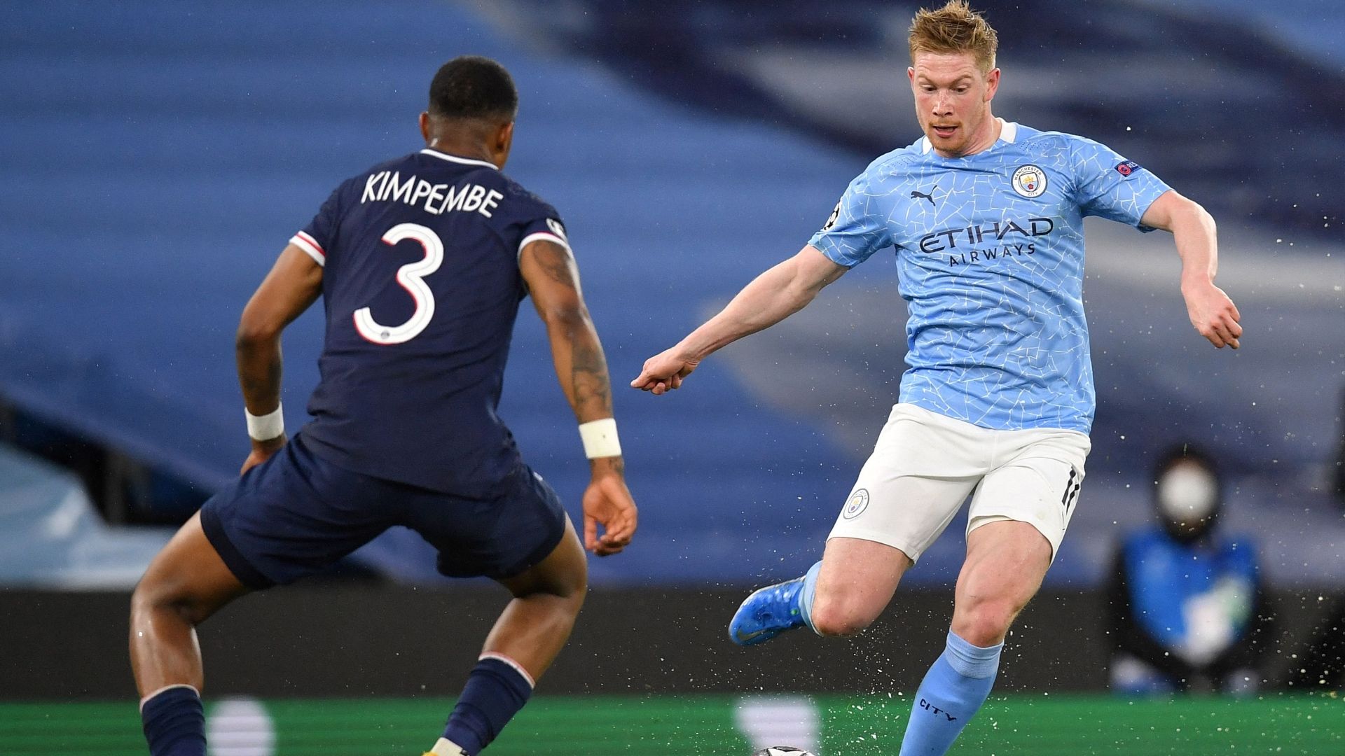 Presnel Kimpembe PSG Kevin De Bruyne Manchester City