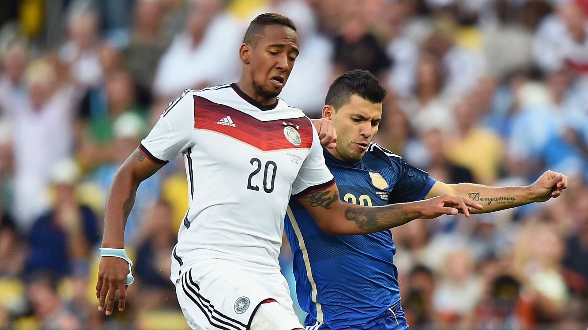 Jerome Boateng Germany Sergio Aguero Argentina World Cup 13072014
