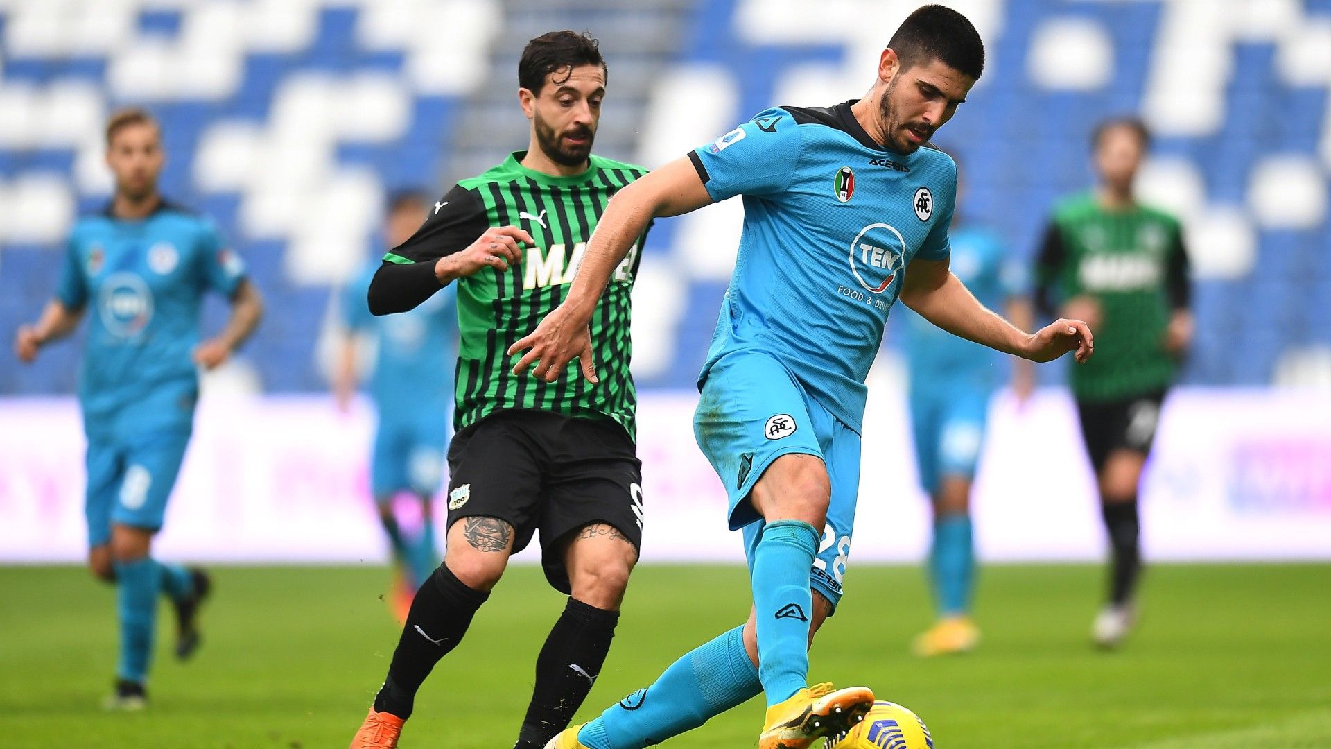 Sassuolo Spezia Caputo Erlic