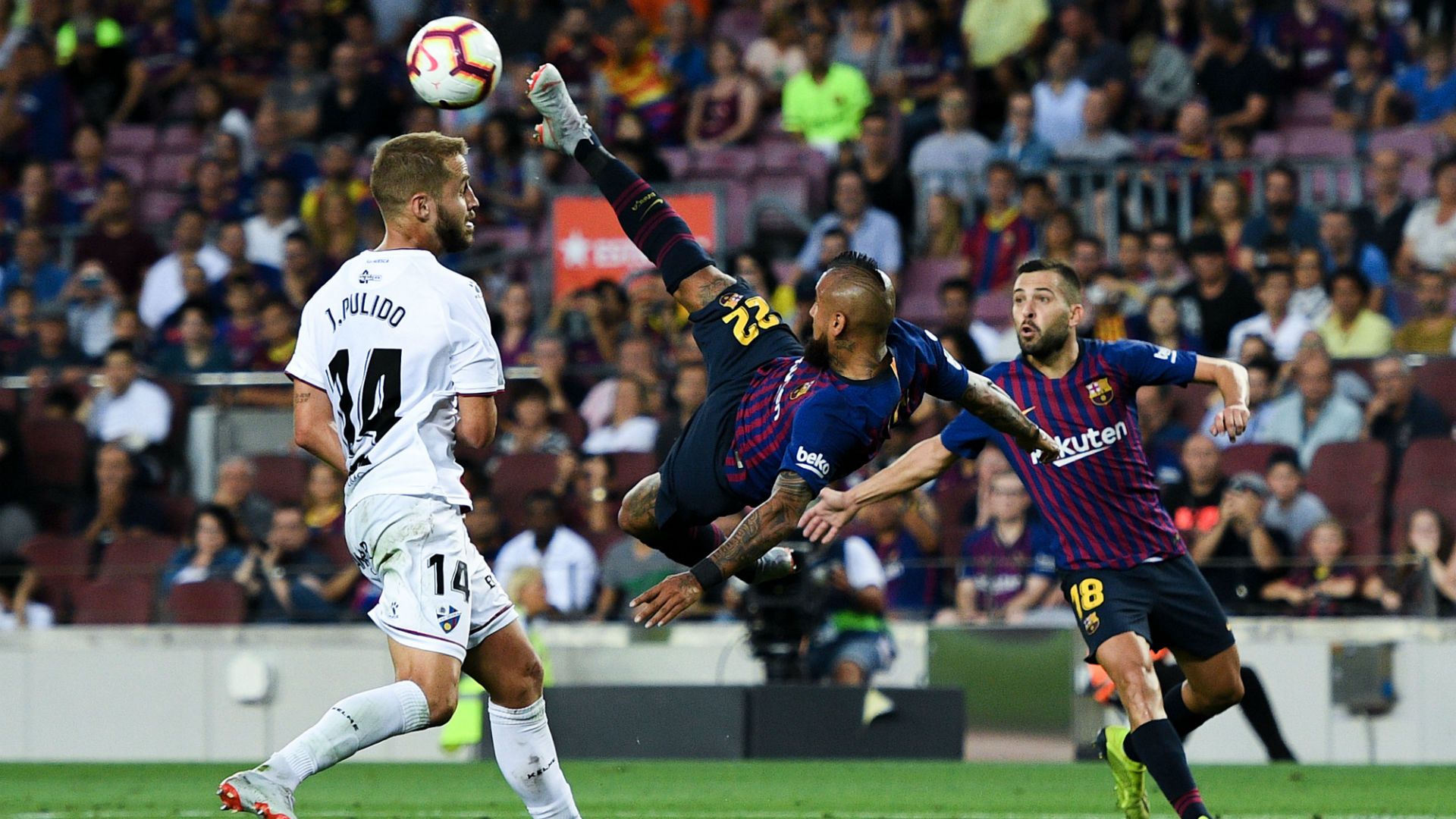 020918 Barcelona Huesca Arturo Vidal Pulido Jordi Alba