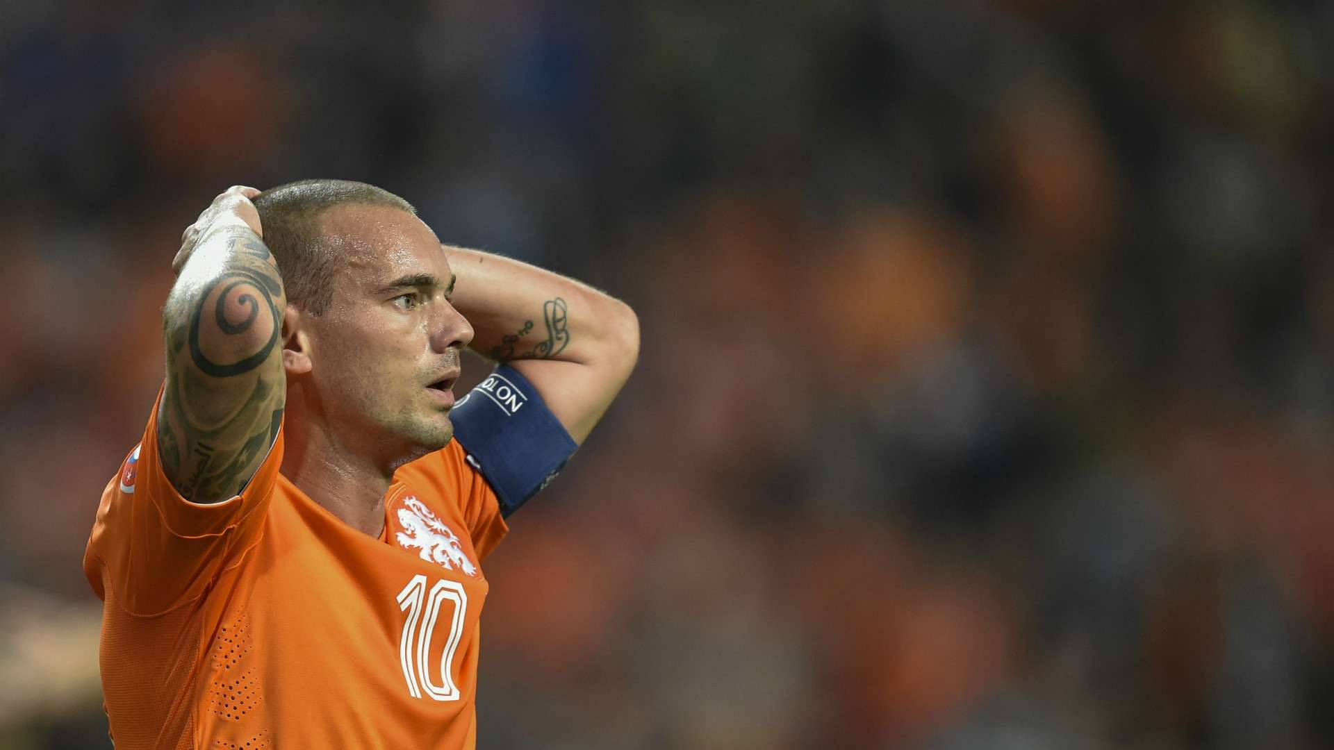 Wesley Sneijder Netherlands Euro Qualifier