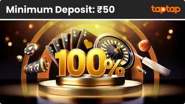 Taptap Welcome Bonus Banner With Minimum Deposit