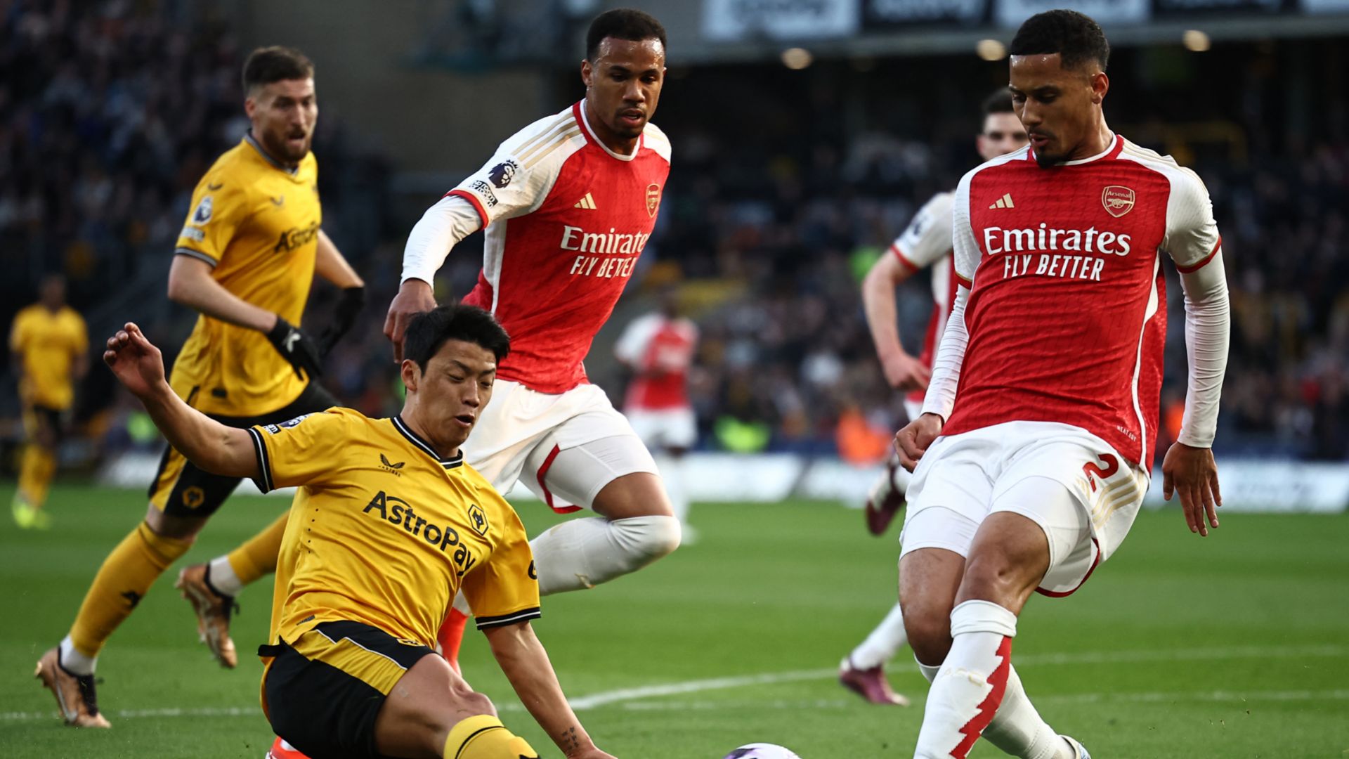 William Saliba Wolves Arsenal