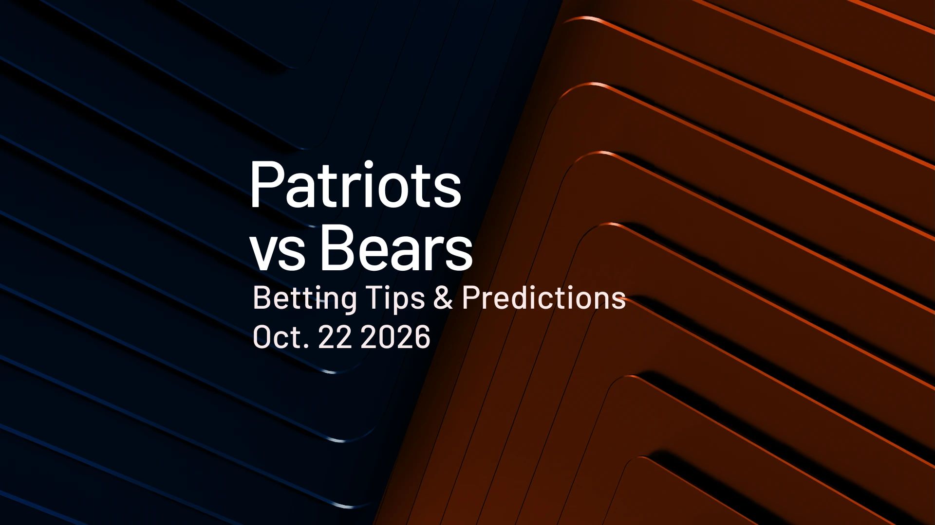 Patriots vs Bears predictions - Week 7