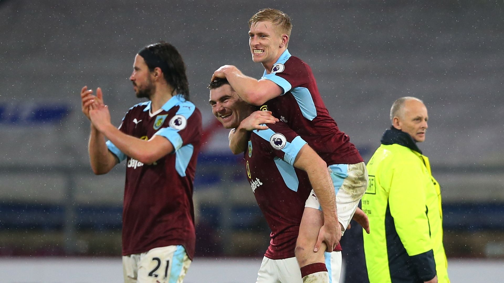 Burnley celebrate