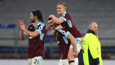 Burnley celebrate