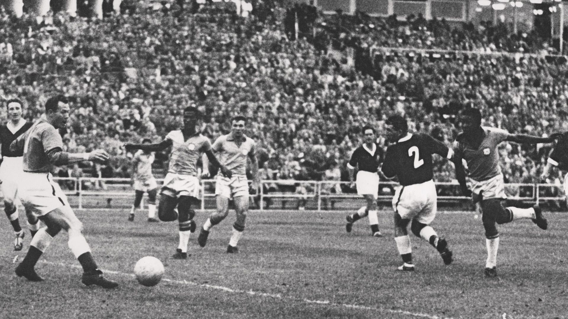 Pele Wales v Brazil 1958 World Cup