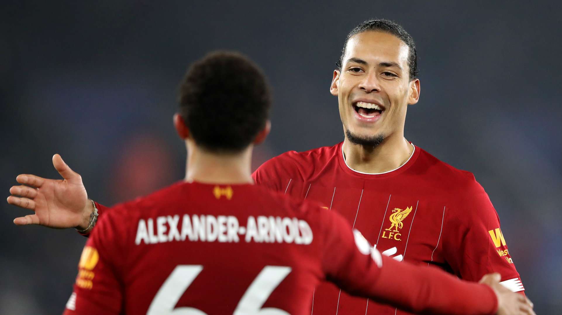 Virgil van Dijk Leicester vs Liverpool 2019-20