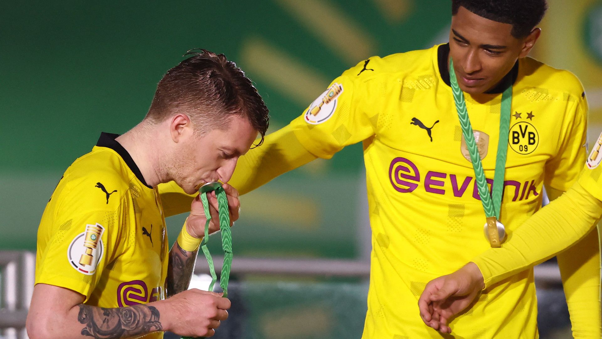MARCO REUS JUDE BELLINGHAM BORUSSIA DORTMUND GERMAN CUP DFB POKAL 13052021