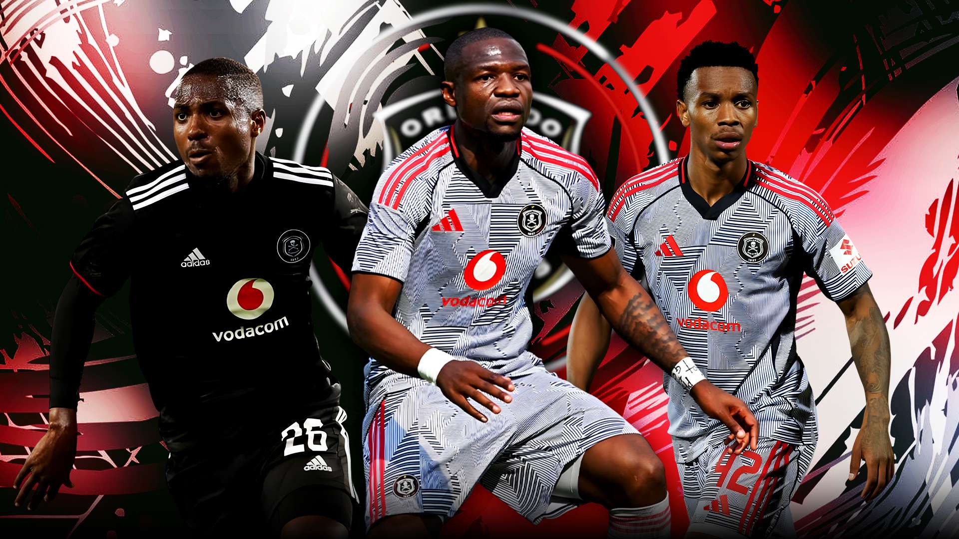 Tshegofatso Mabasa, Bandile Shandu & Boitumelo Radiopane, Orlando Pirates 16-9