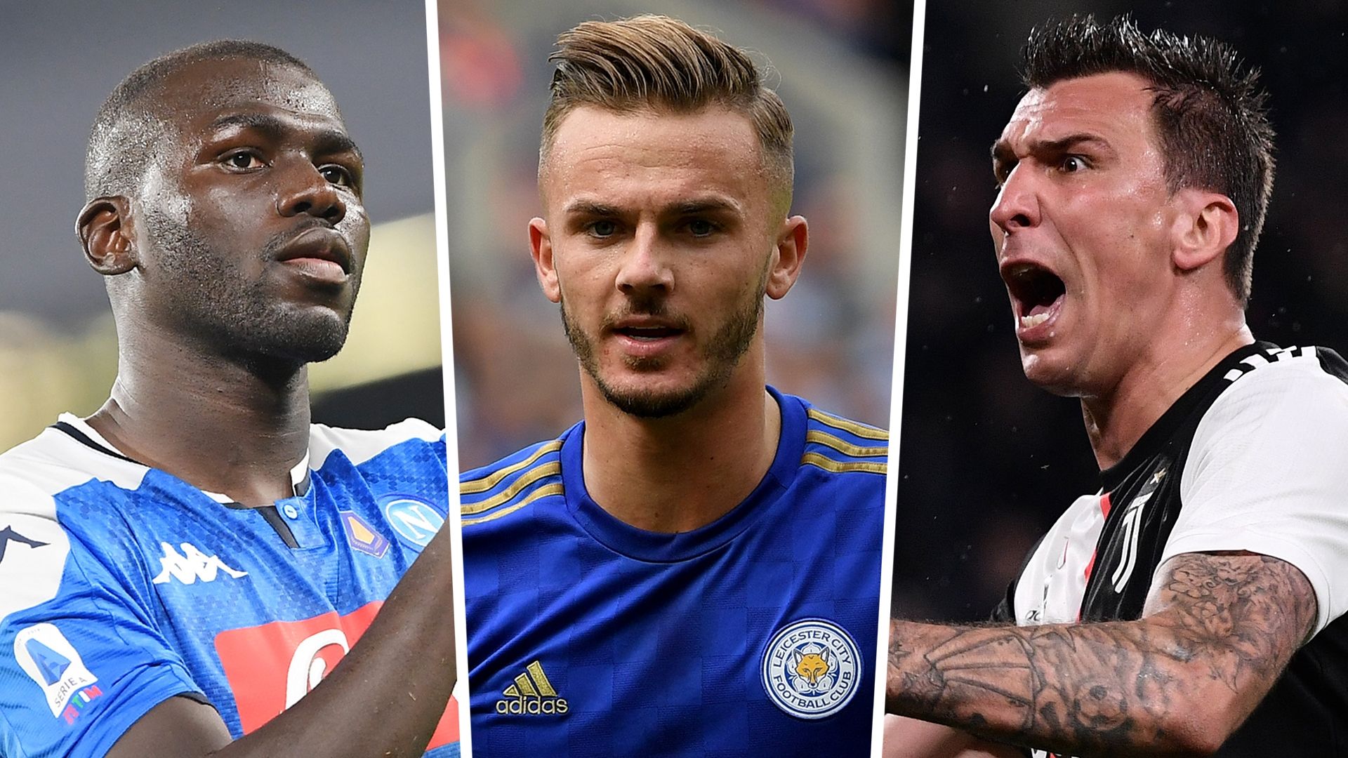 Kalidou Koulibaly James Maddison Mario Mandzukic