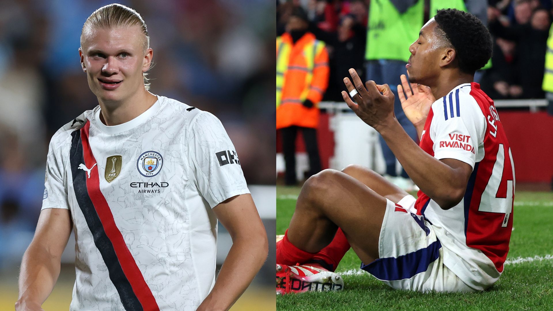 Erling Haaland Myles Lewis-Skelly