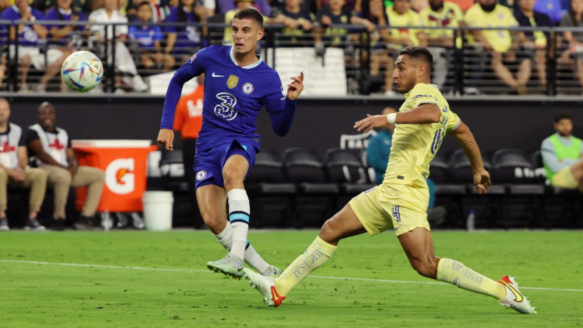 Kai Havertz Sebastián Cáceres América Chelsea amistoso 2022