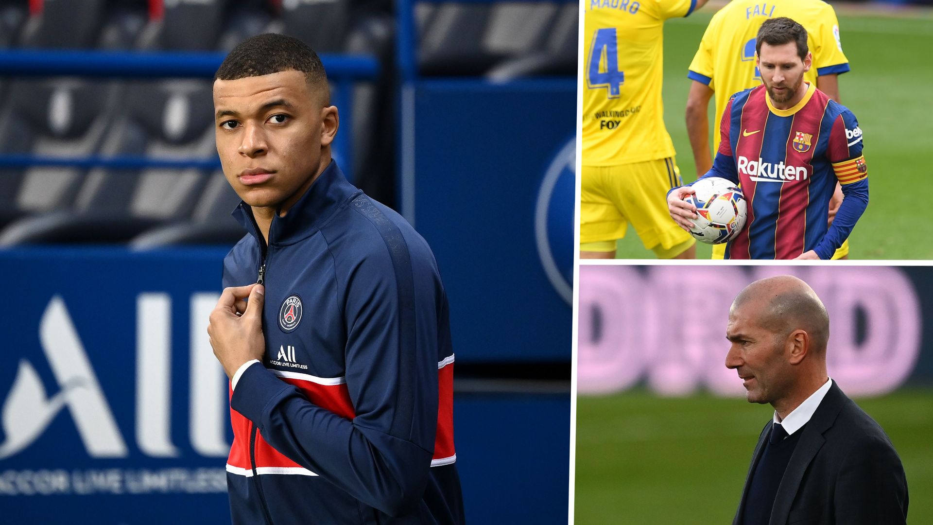Mbappe, Messi, Zidane