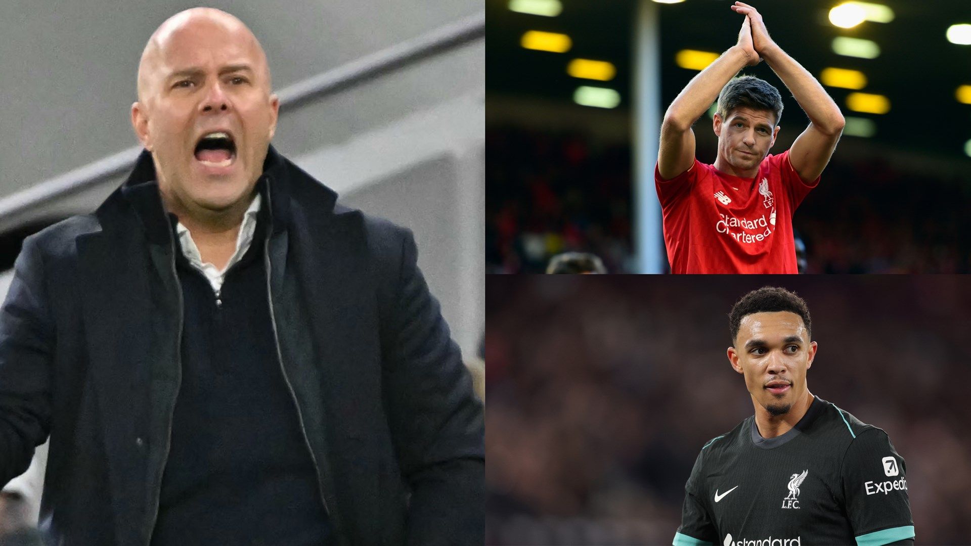 Arne Slot Steven Gerrard Trent Alexander-Arnold