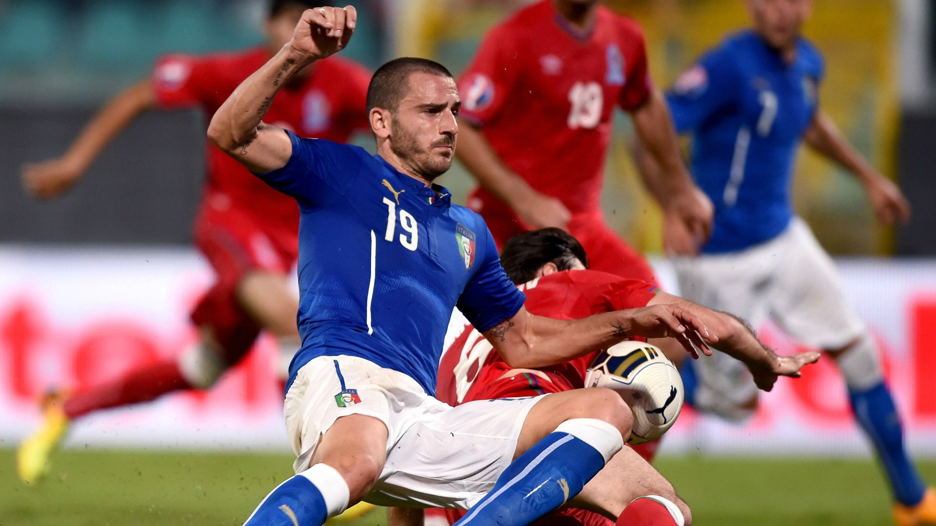 Leonardo Bonucci Italy Azerbaijan