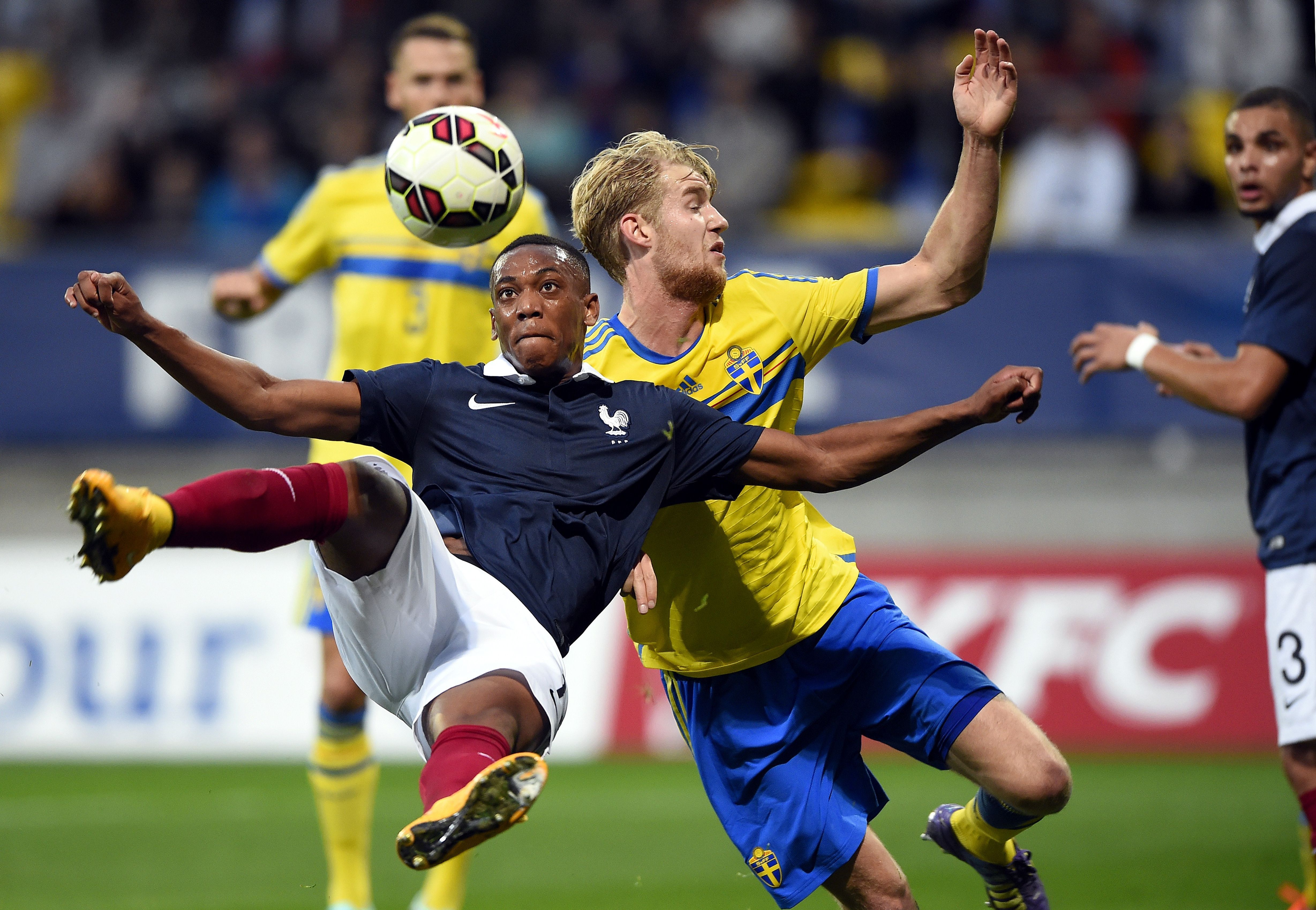 Anthony Martial sous le maillot de l'équipe de France Espoir