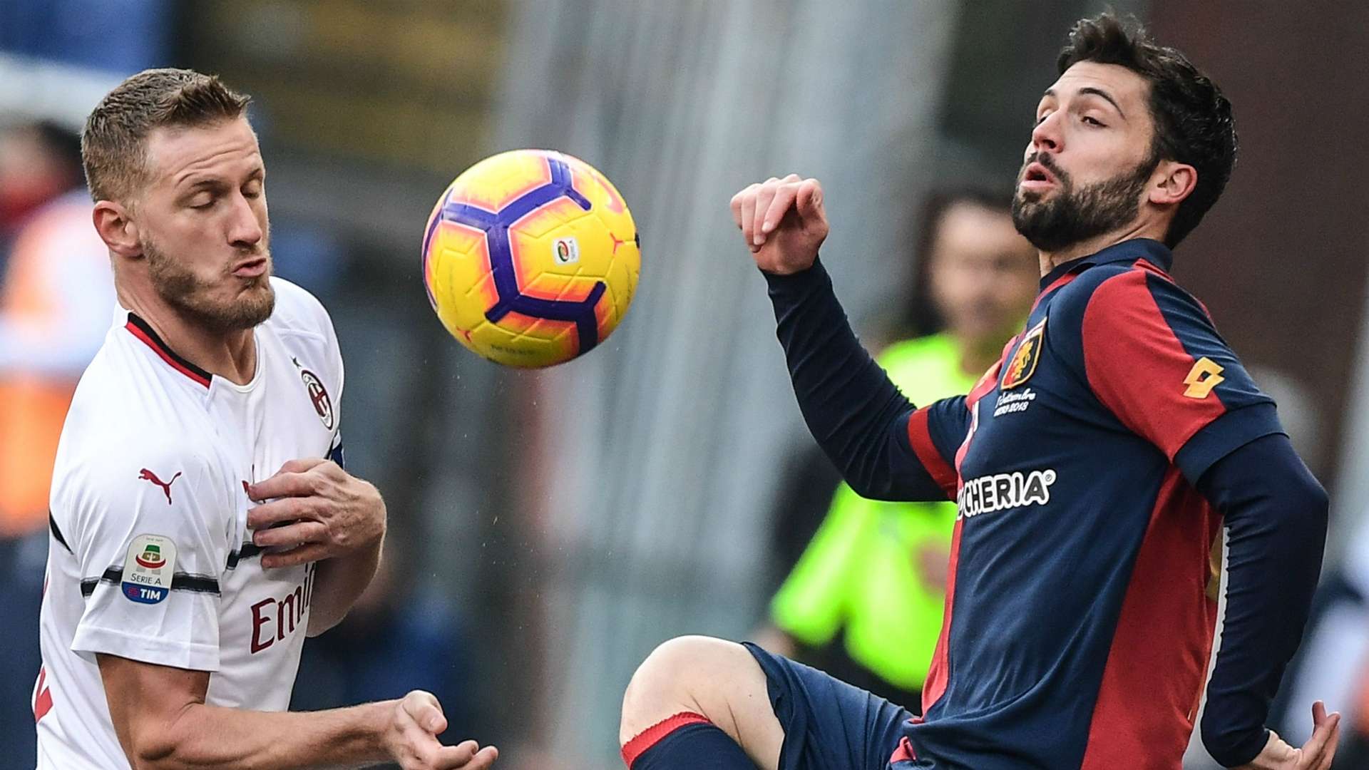 Ignazio Abate Daniel Bessa Genoa Milan Serie A