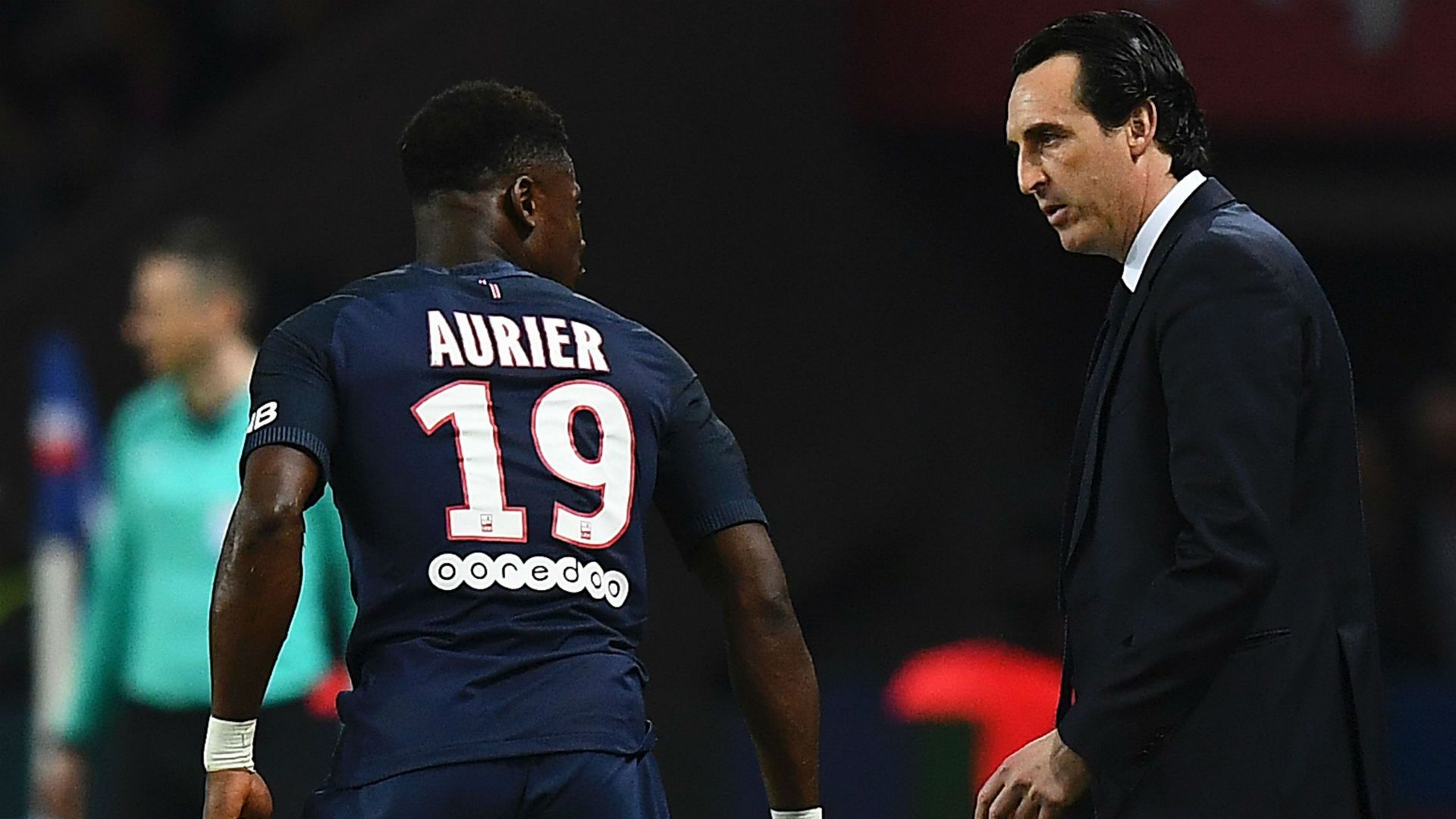 Unai Emery Serge Aurier PSG Lyon Ligue 1 19032017