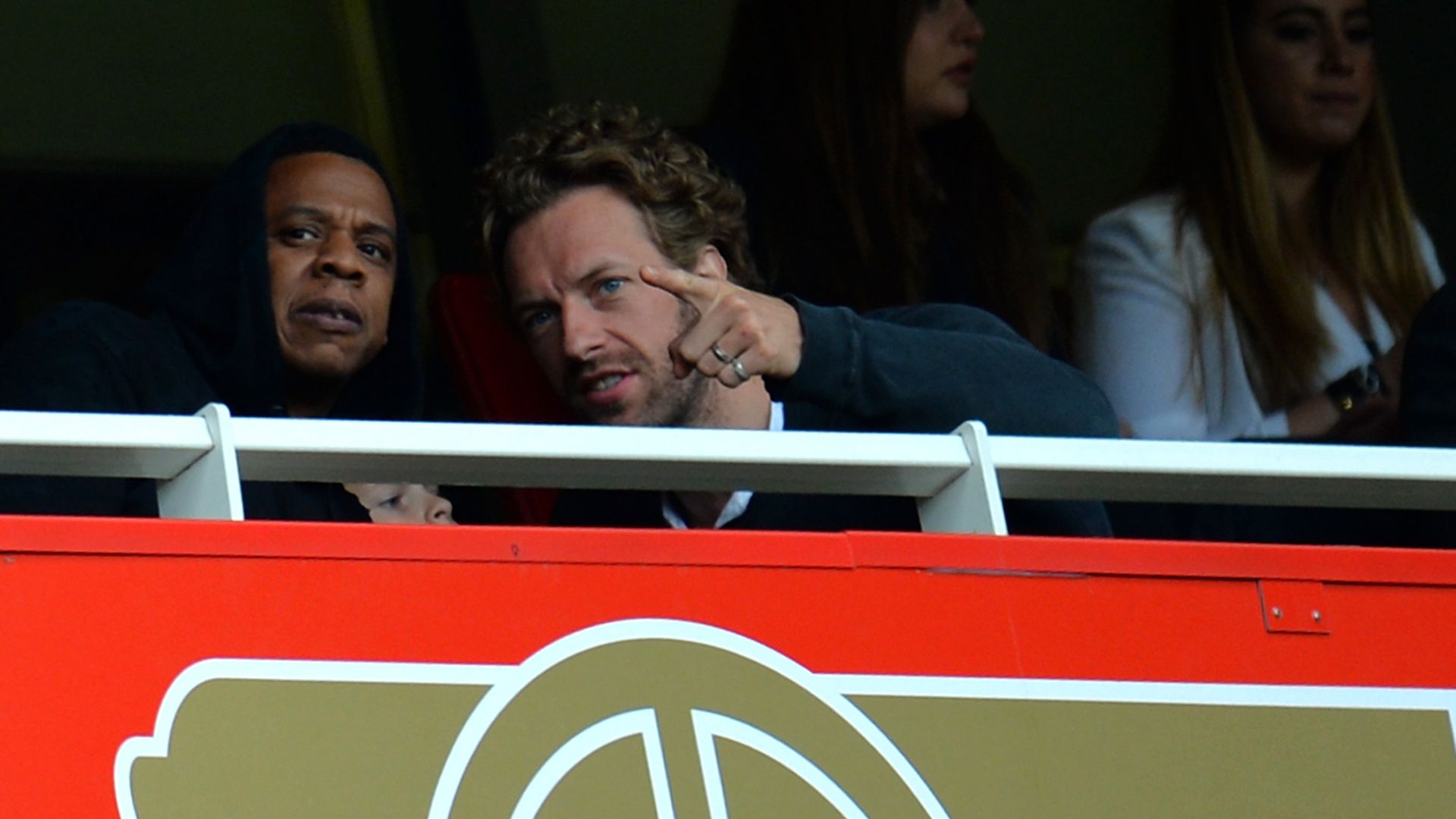 Jay-Z Chris Martin Arsenal 2013