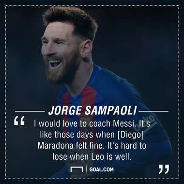 Lionel Messi Jorge Sampaoli PS