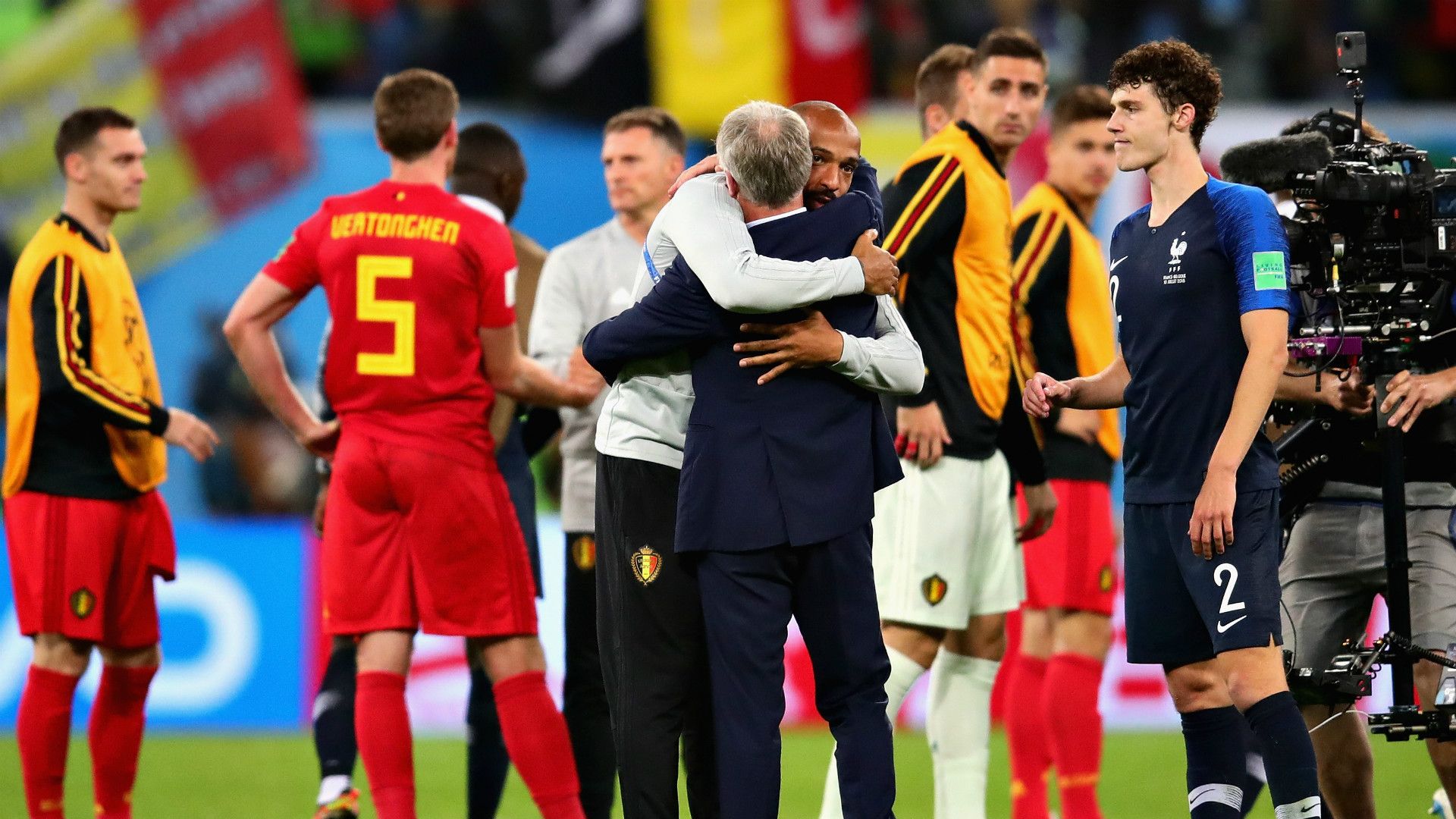 France Belgium World Cup 2018 Thierry Henry Didier Deschamps