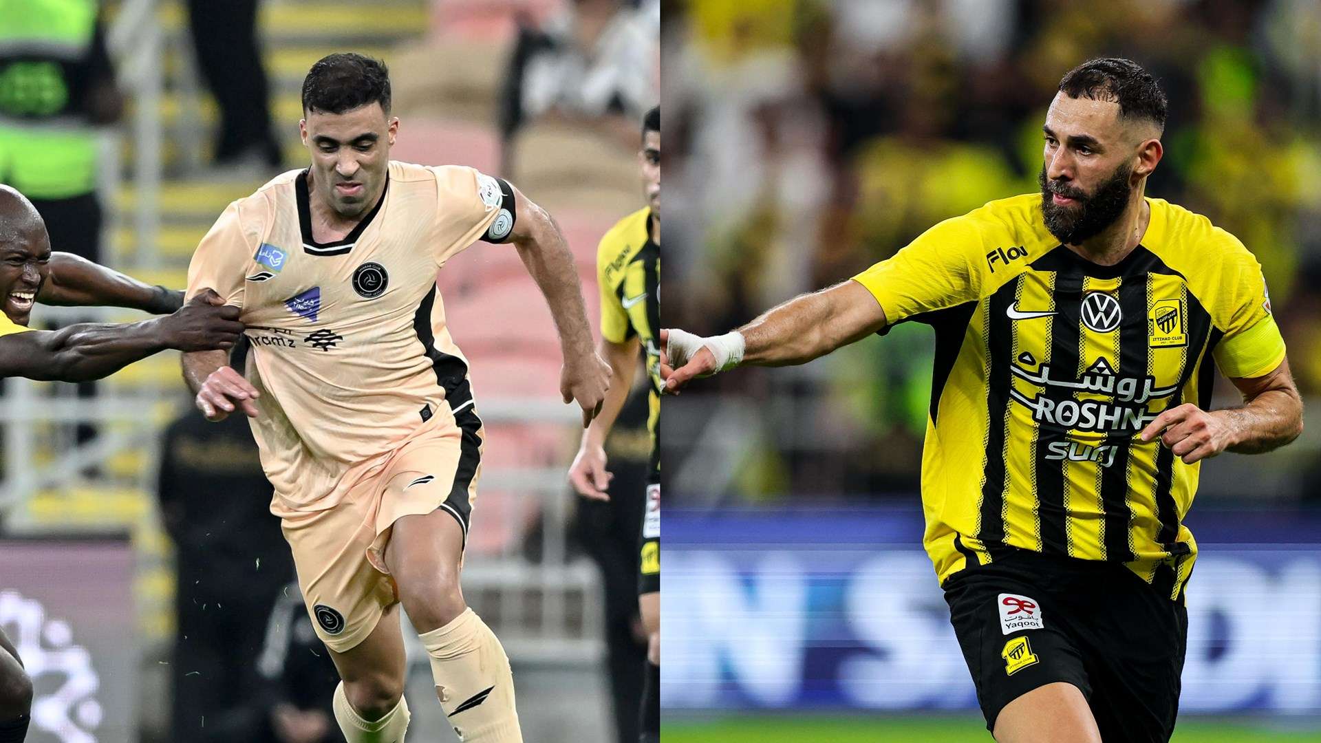 abdulrazak hamdallah - karim benzema - al ittihad vs al shabab RSL 2024-25