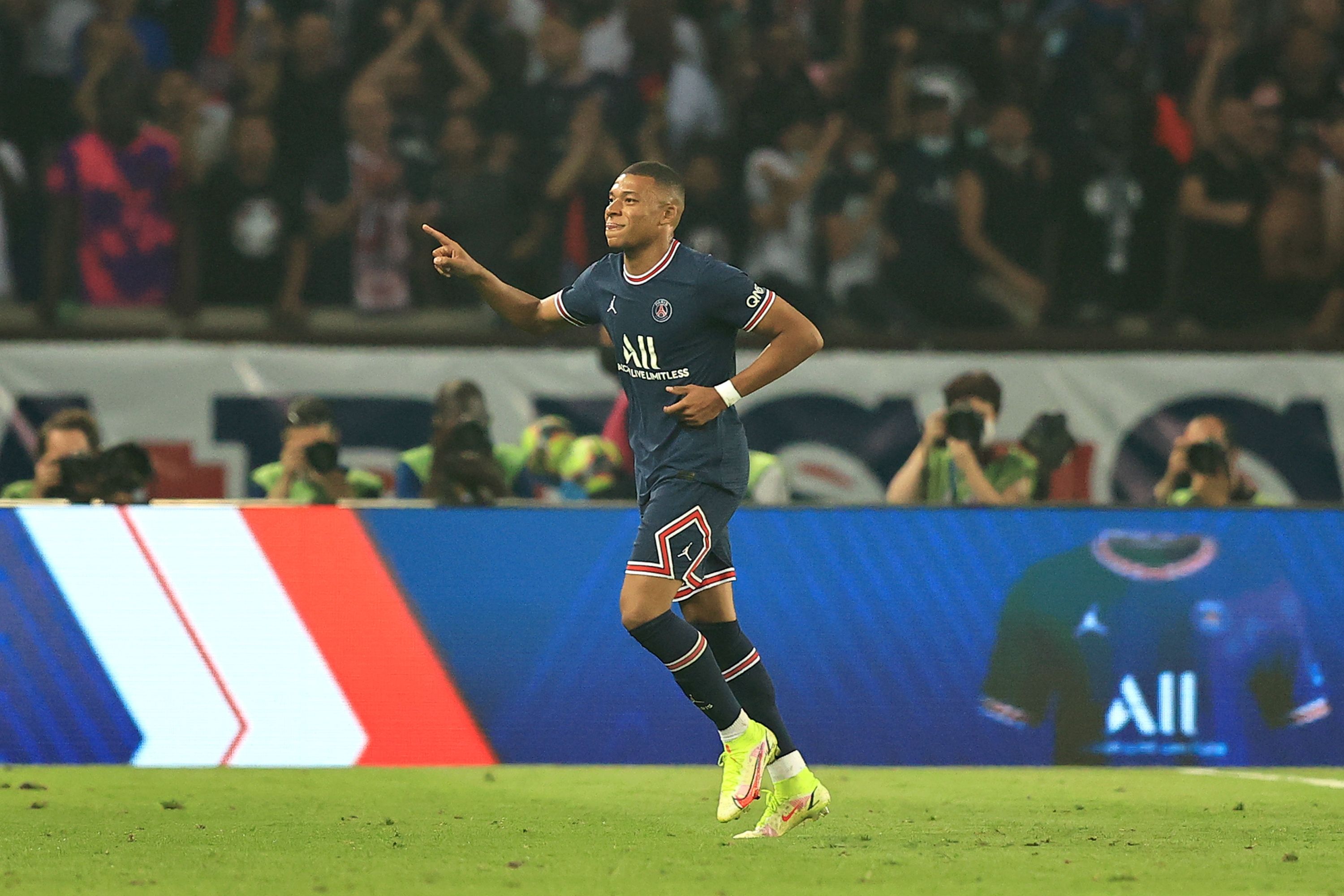 Kylian Mbappé a inscrit le but de la victoire face à Strasbourg dans les derniers instants du match