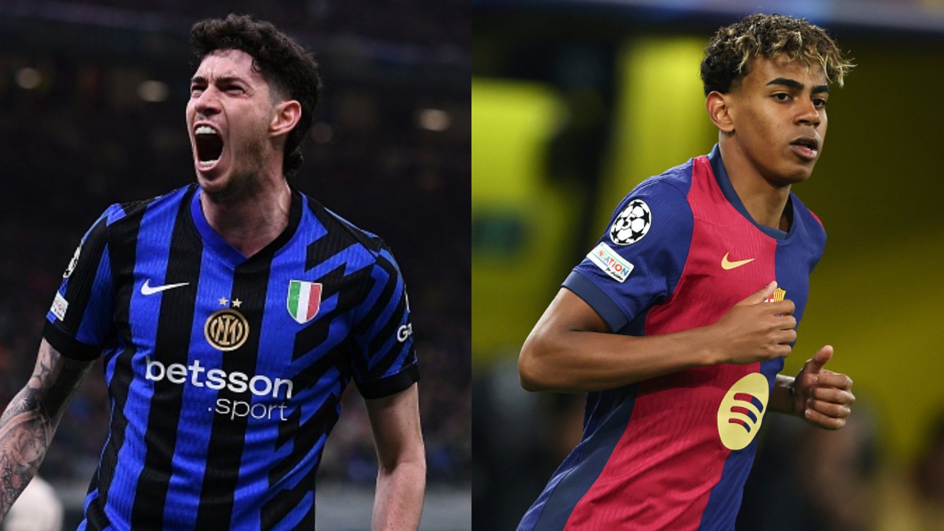 Alessandro Bastoni Lamine Yamal Champions League 2025