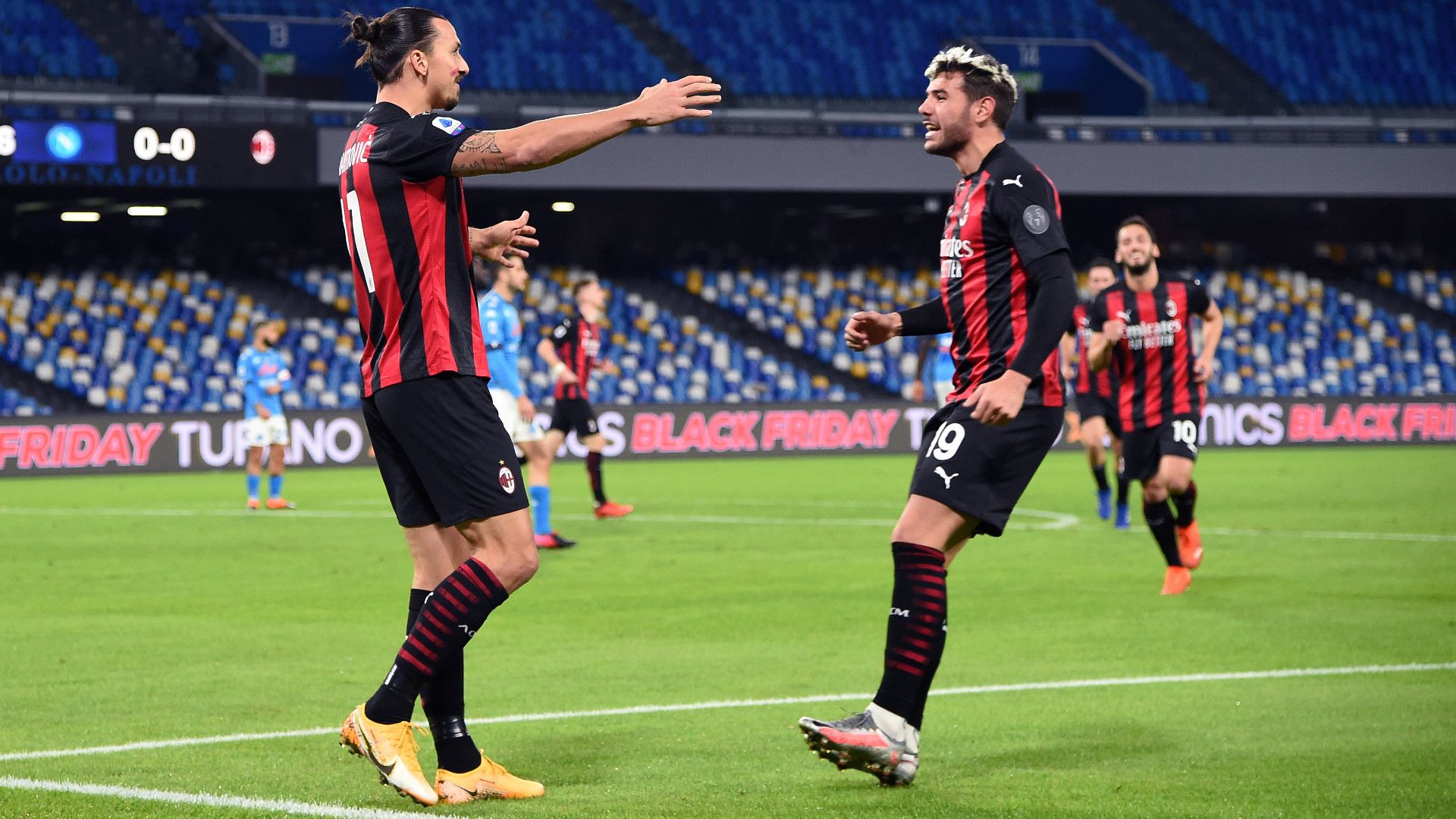 Theo Hernandez Ibrahimovic Napoli Milan Serie A