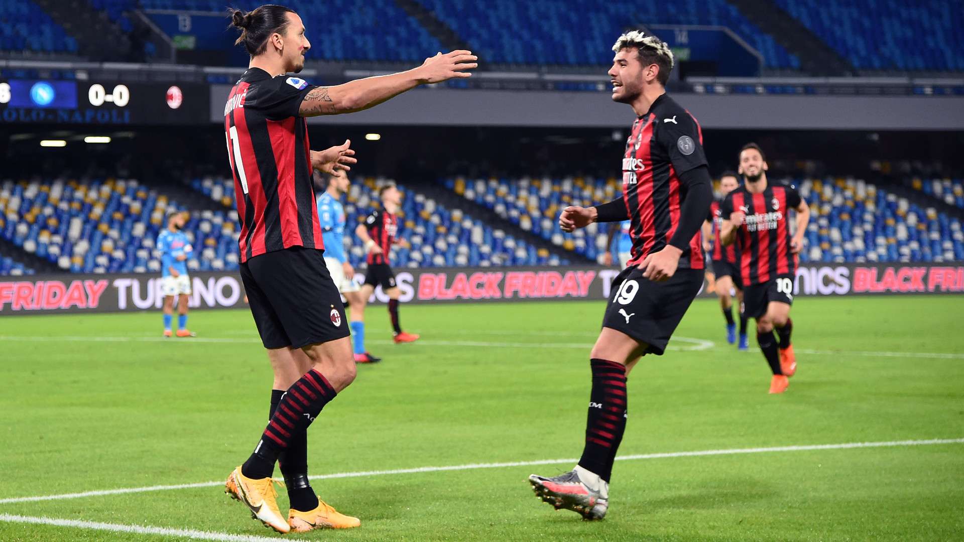 Theo Hernandez Ibrahimovic Napoli Milan Serie A