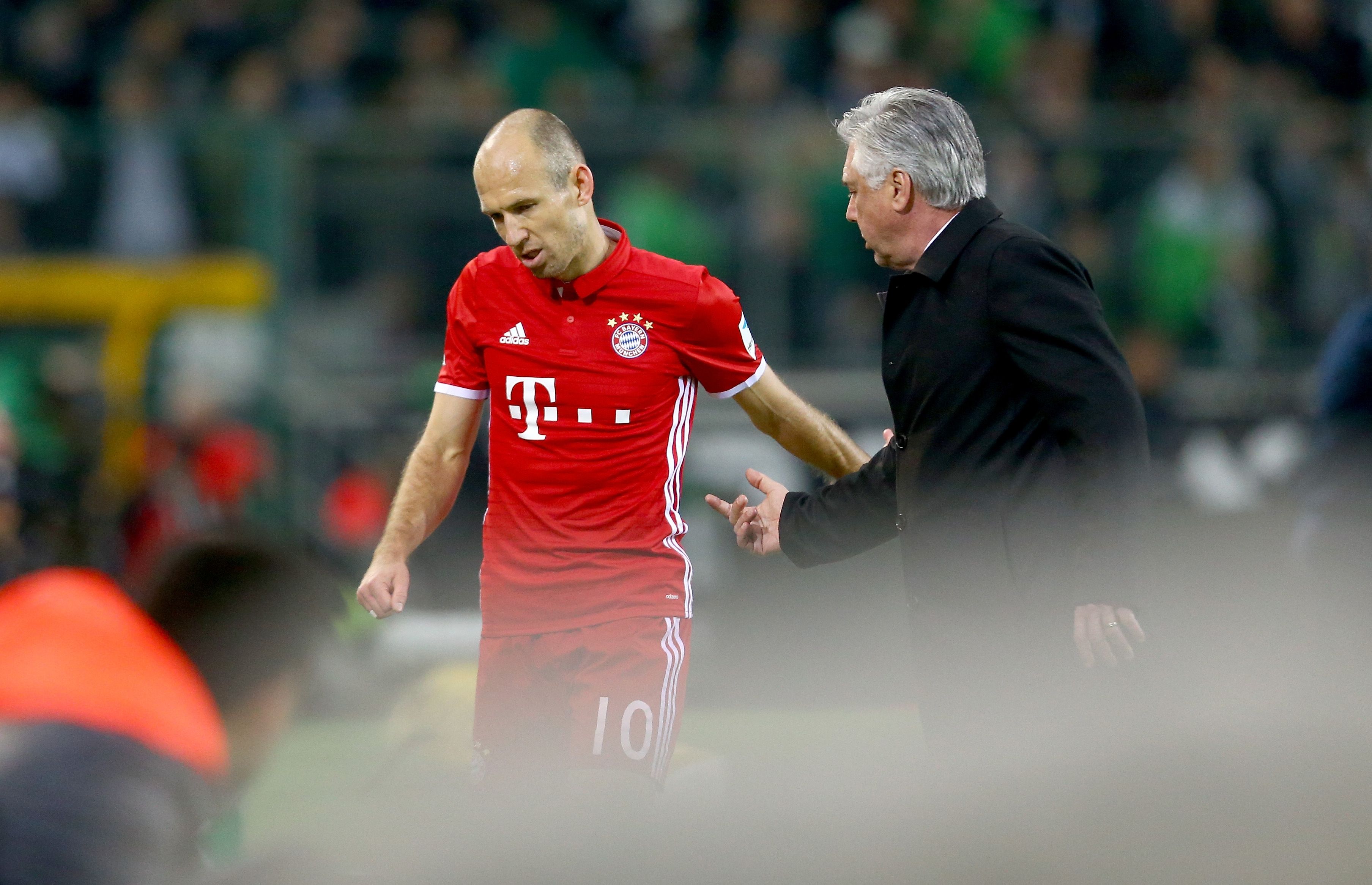 Arjen Robben & Carlo Ancelotti