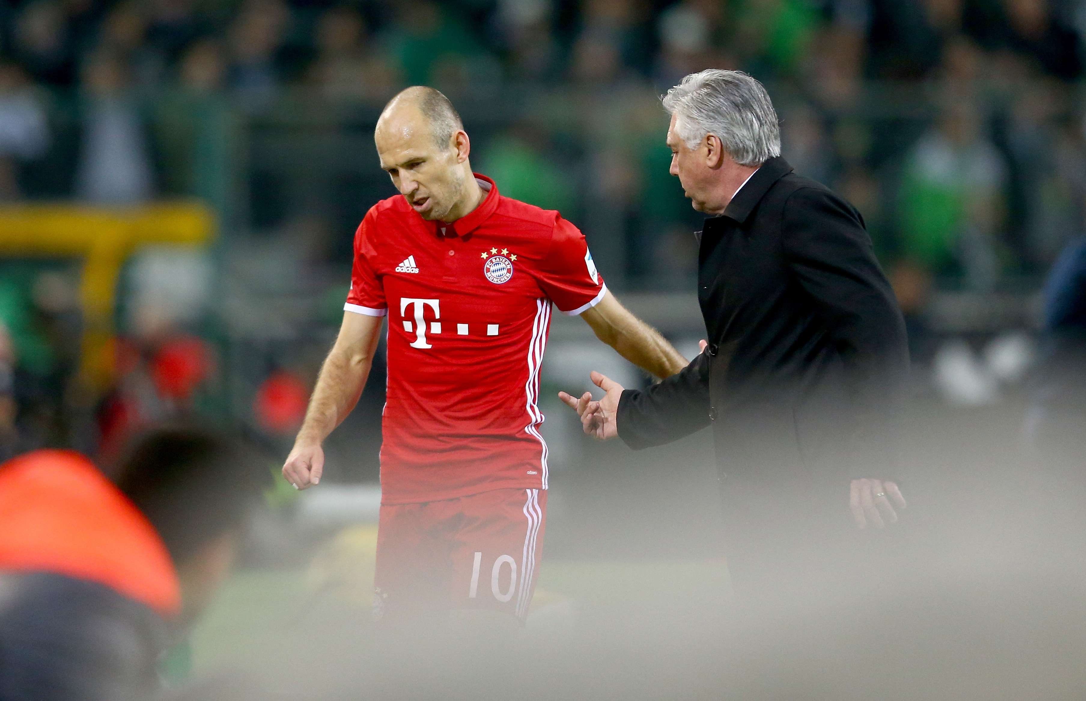 Arjen Robben & Carlo Ancelotti