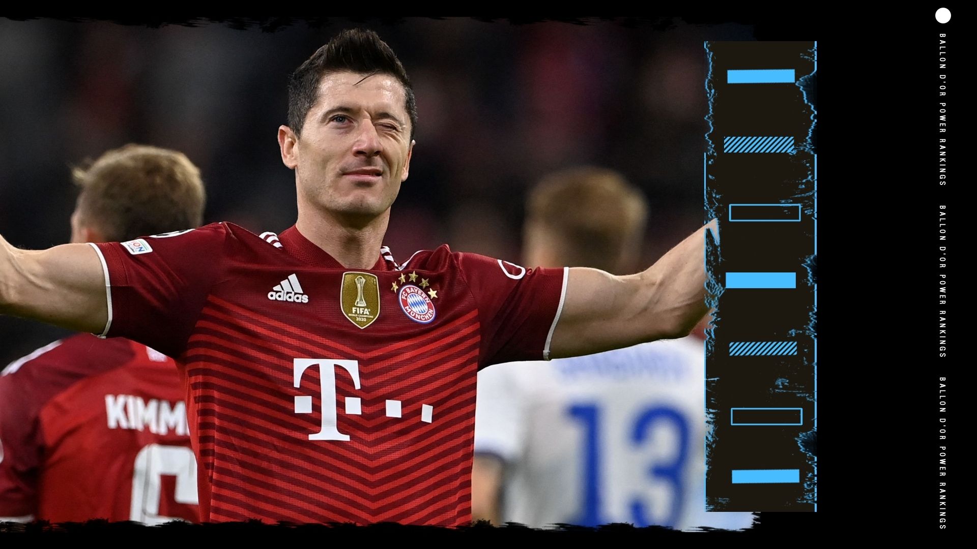 Robert Lewandowski Ballon d'Or Rankings GFX