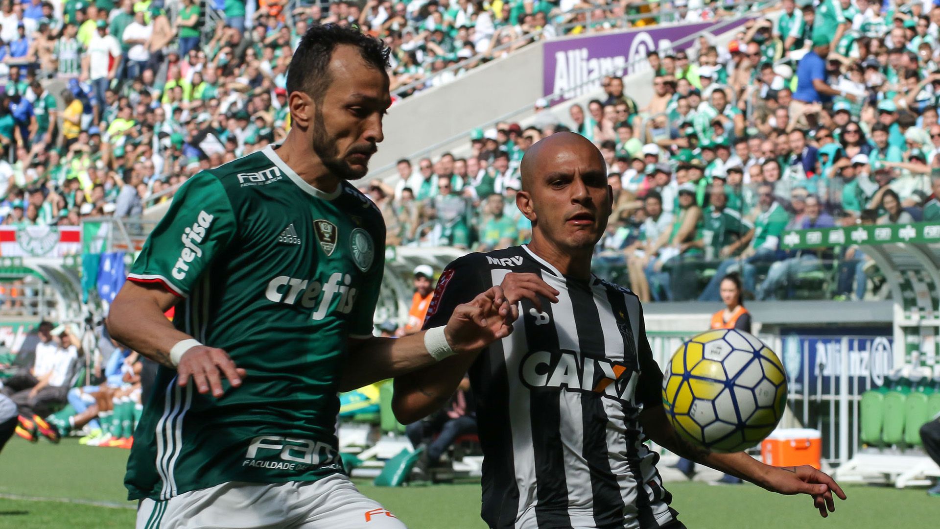 Edu Dracena Fábio Santos Palmeiras Atlético-MG Brasileirão 24072016