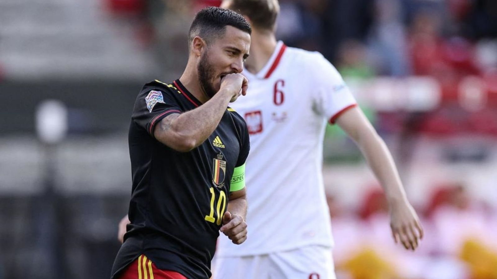 Eden Hazard, Bélgica vs. Polonia