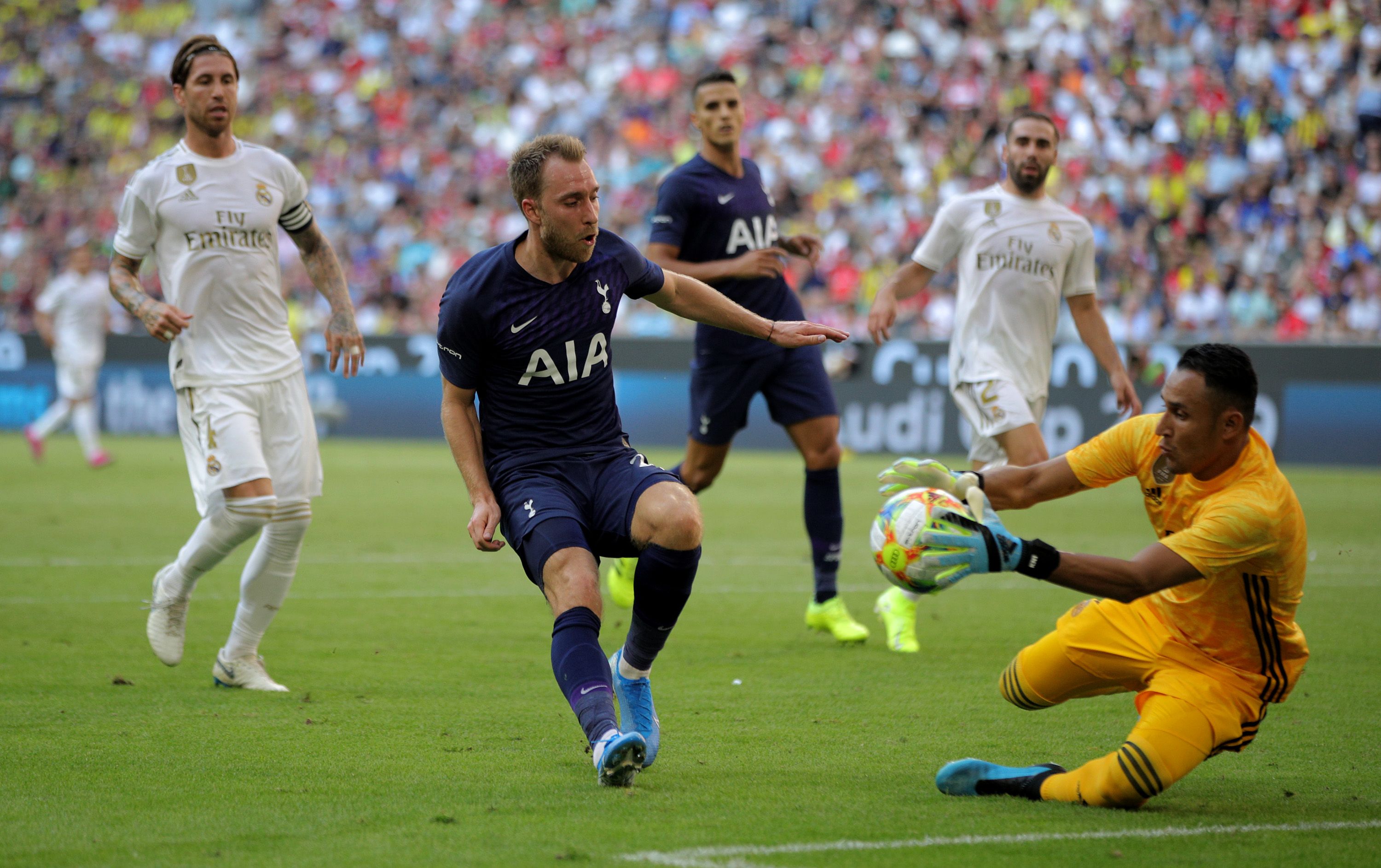 Keylor Navas Real Madrid Tottenham Audi Cup