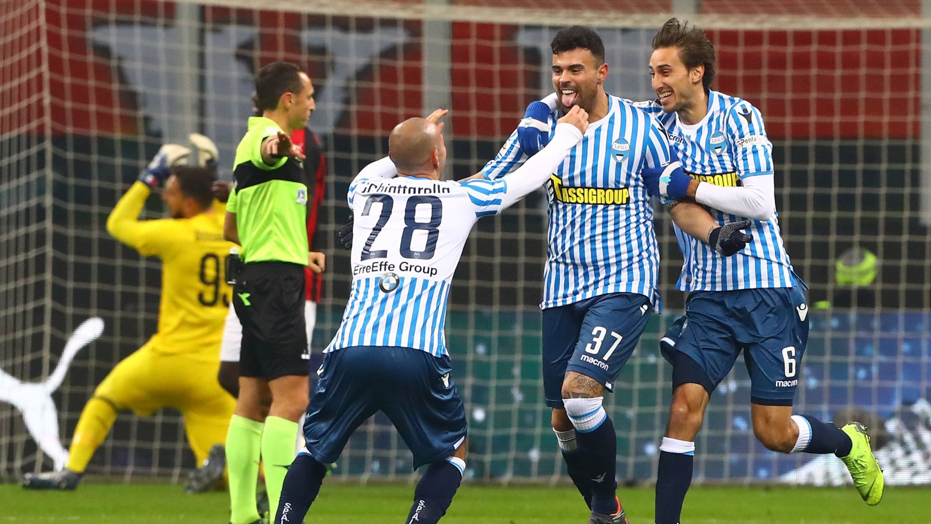Andrea Petagna Milan SPAL Serie A