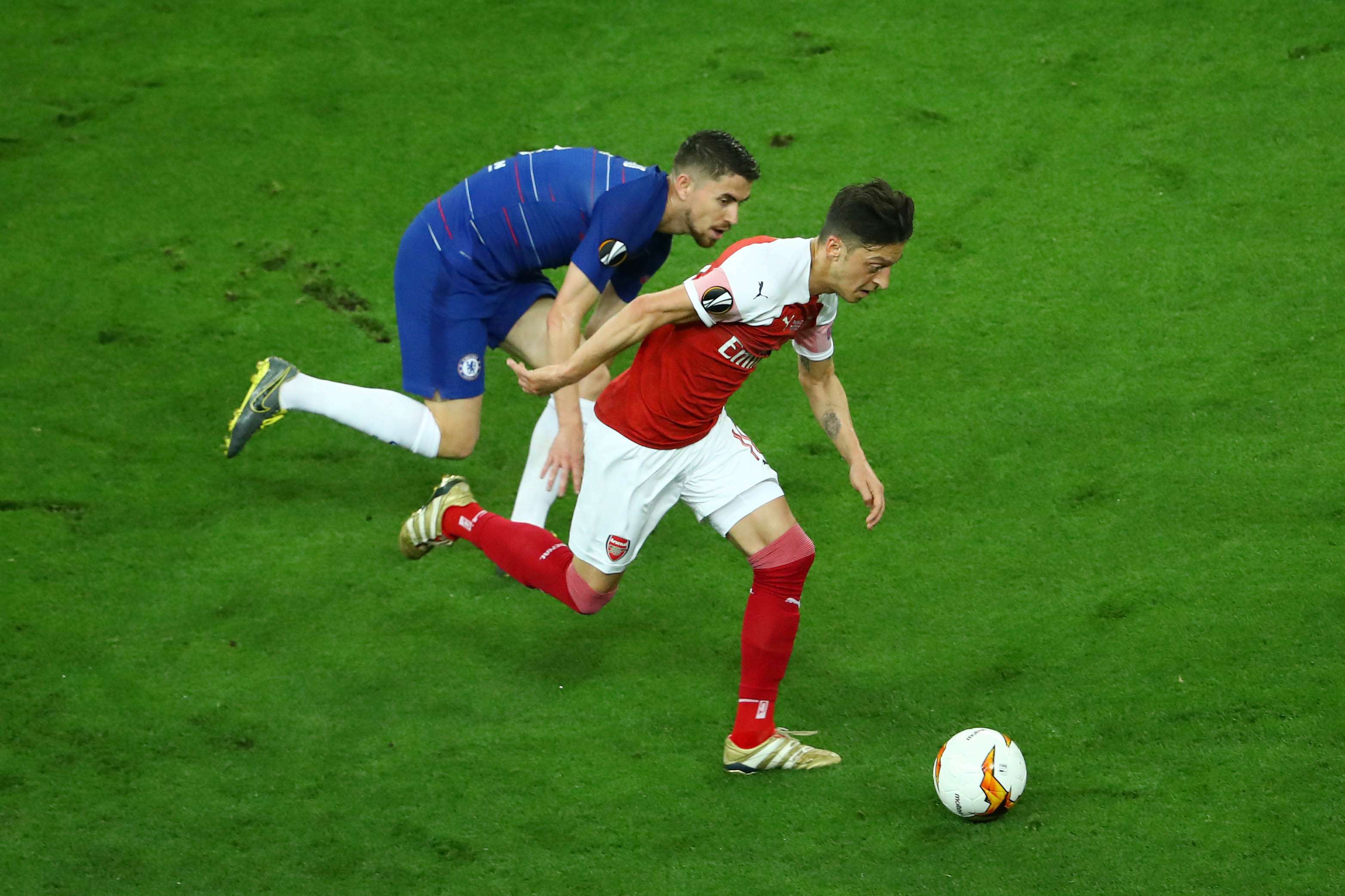 Jorginho Mesut Ozil Chelsea Arsenal UEFA Europa League Final 05/29/19