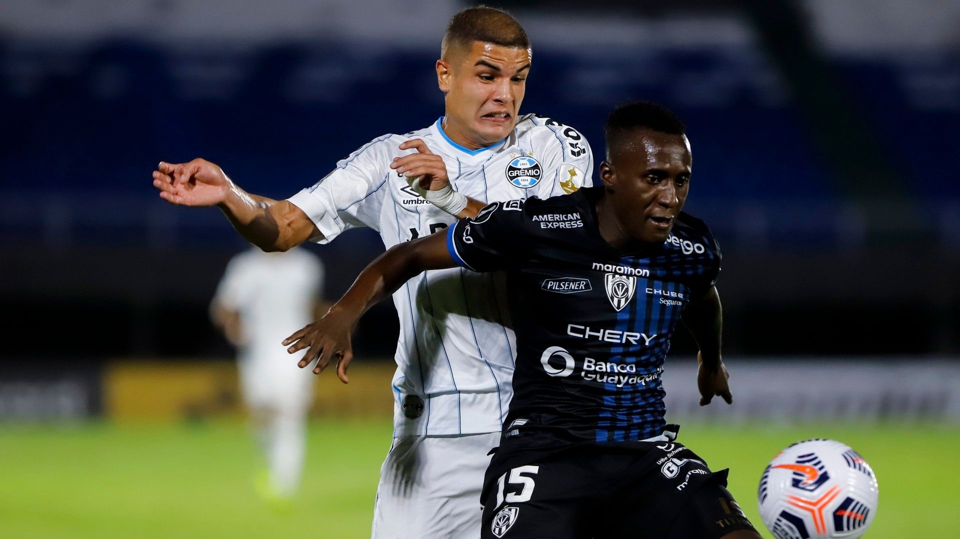 Felipe Albuquerque e Beder Caicedo Del Valle Grêmio Copa Libertadores 09042021