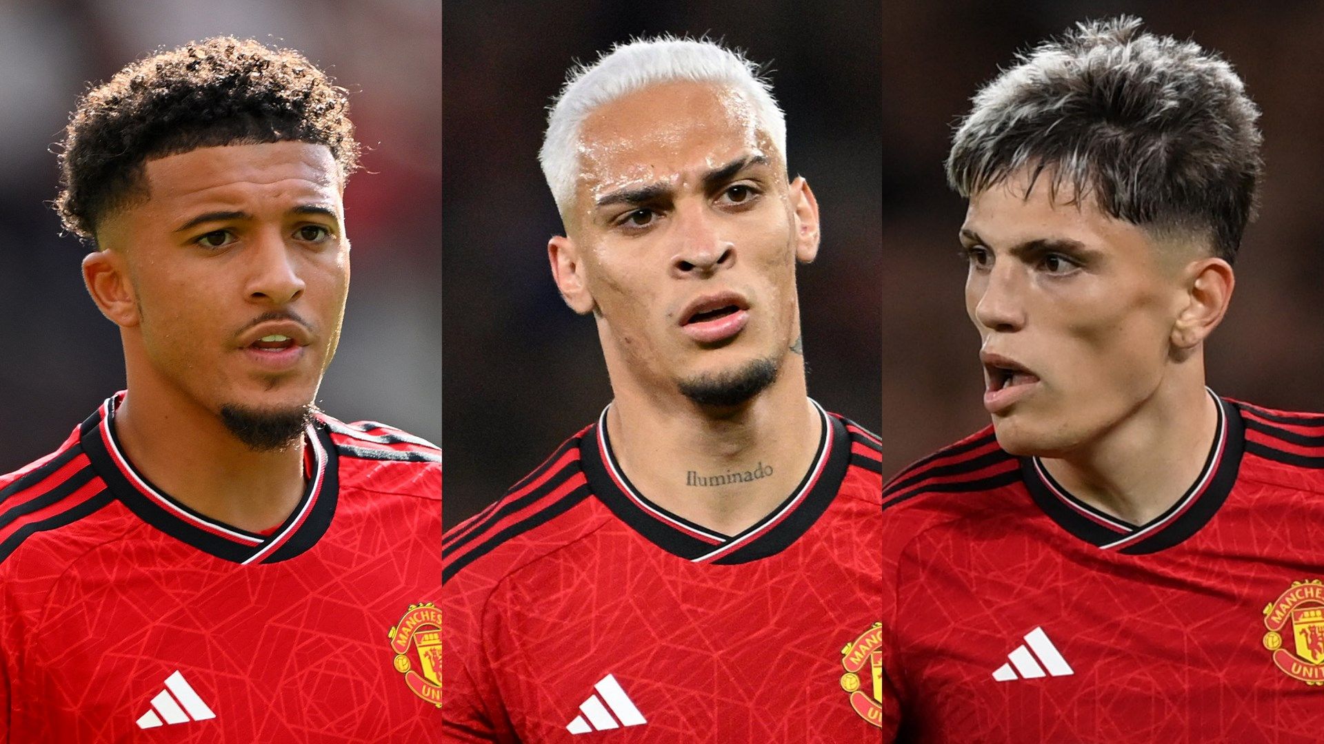 Jadon Sancho Antony Alejandro Garnacho Man Utd 2023-24