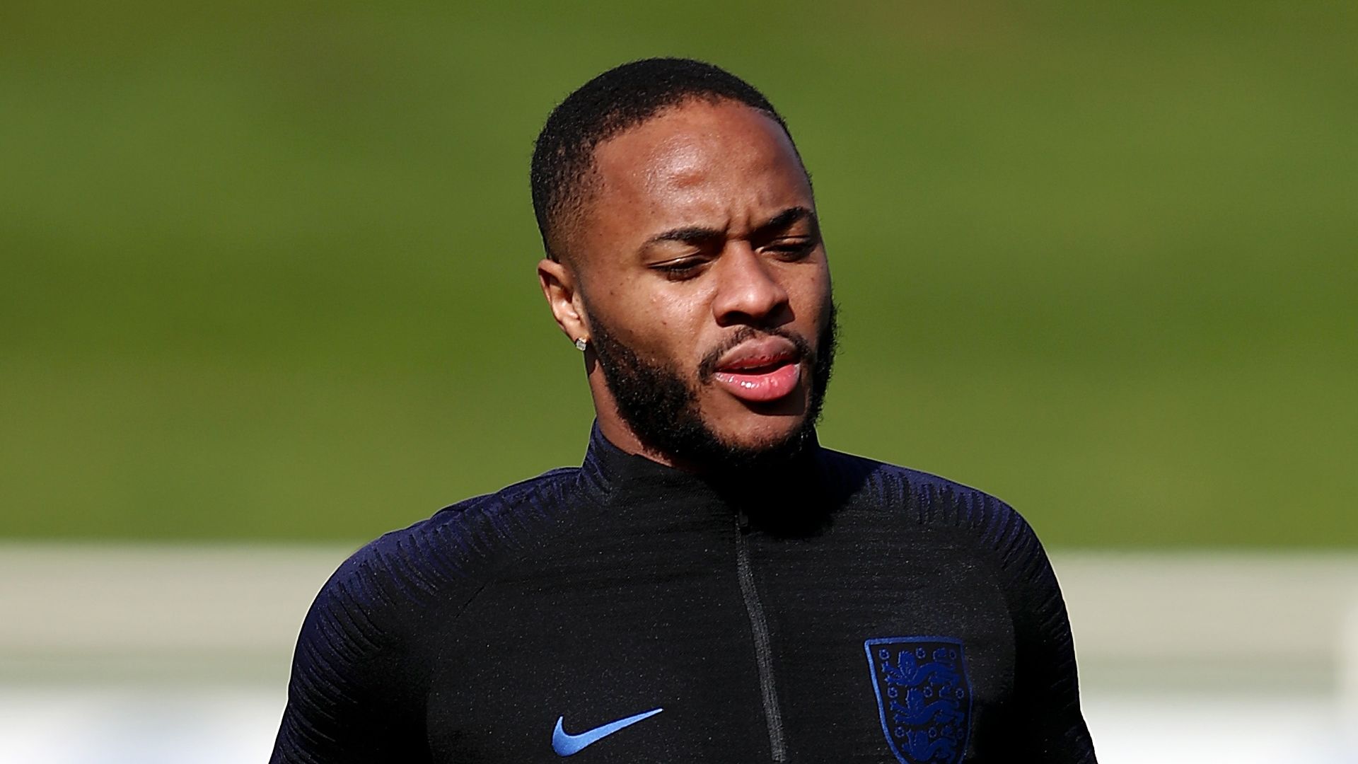 Raheem Sterling, England training