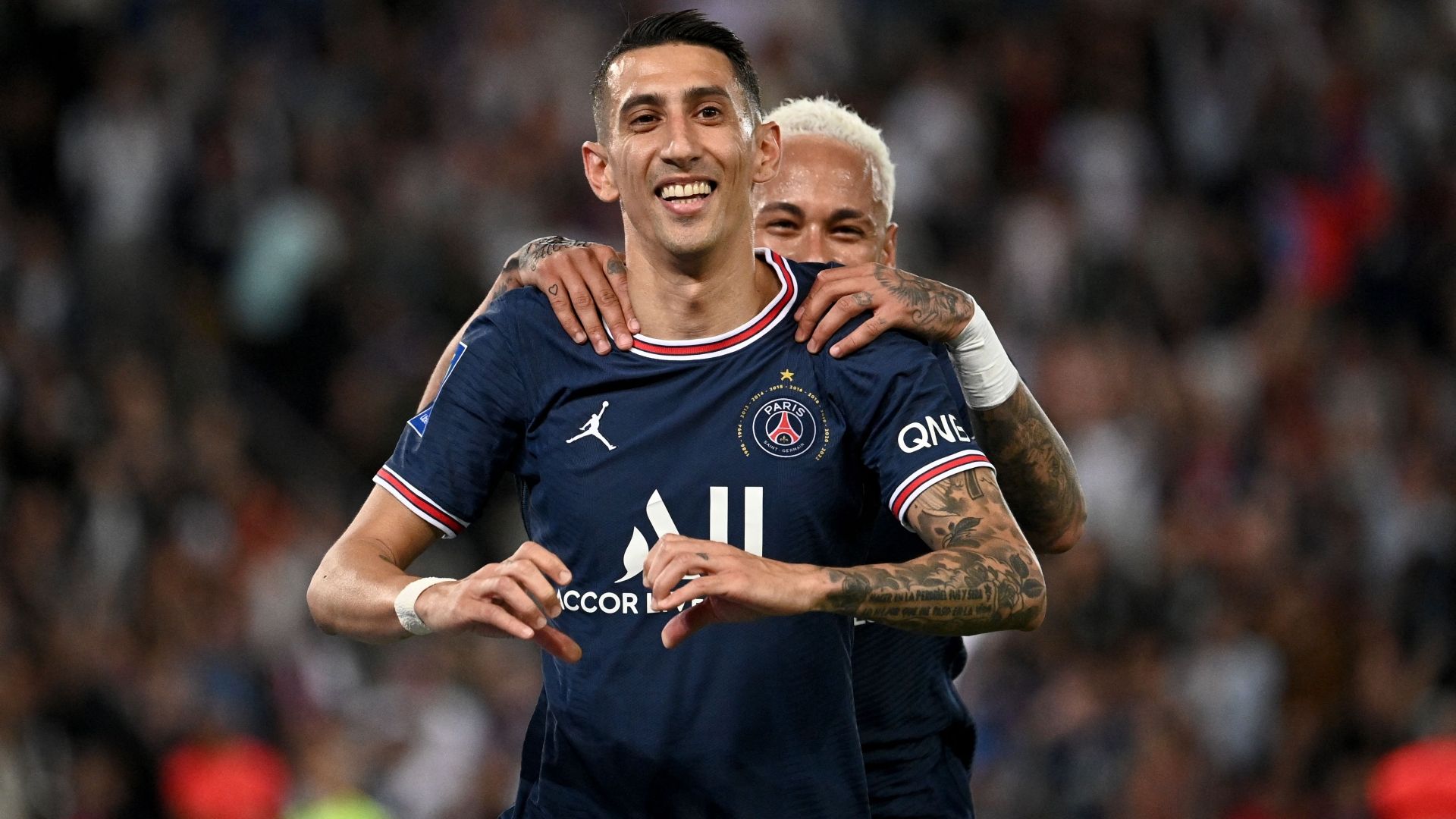 Angel Di Maria Neymar PSG Metz